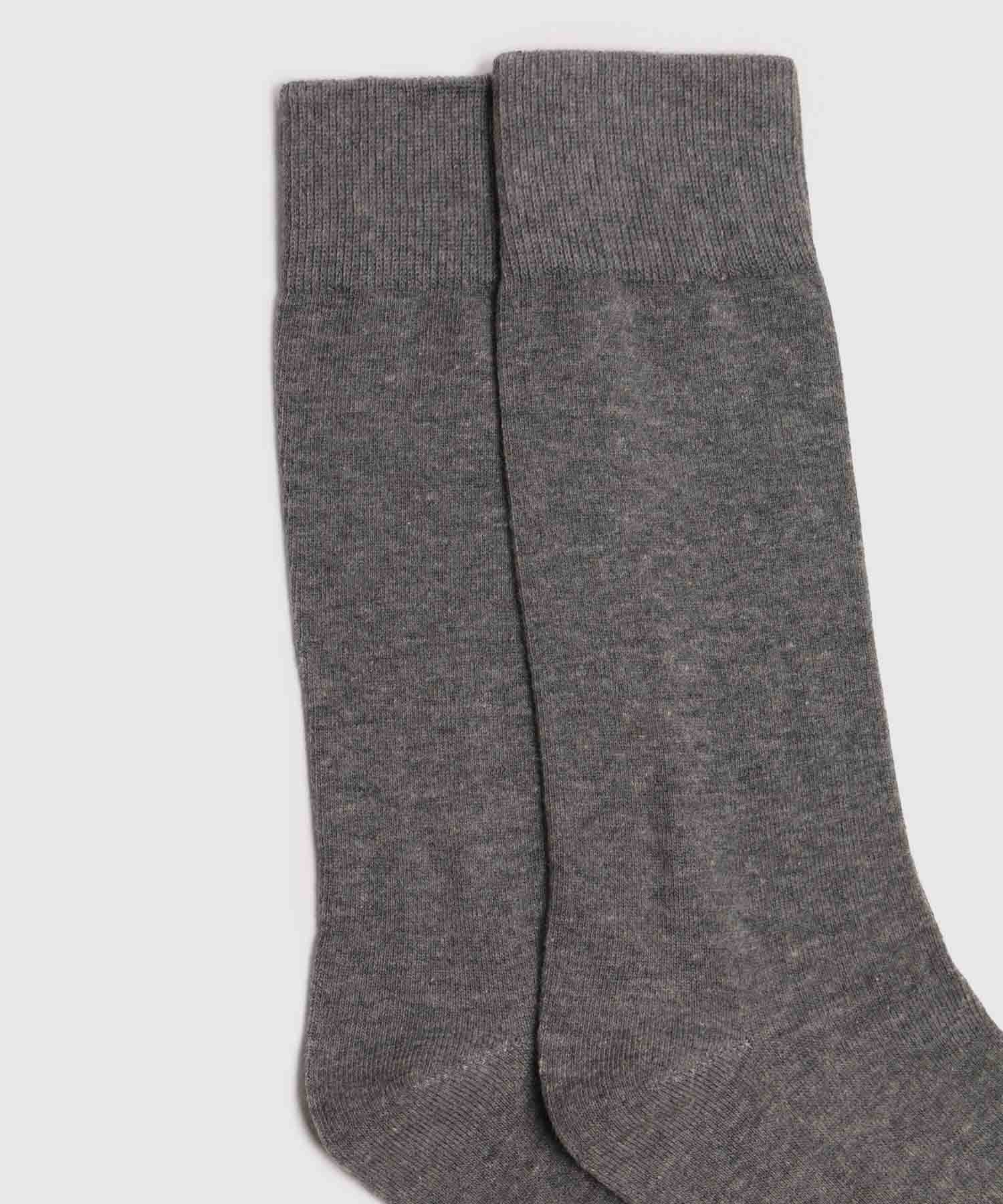 Medias Oliva Fluido gris humo para hombre, vista 2