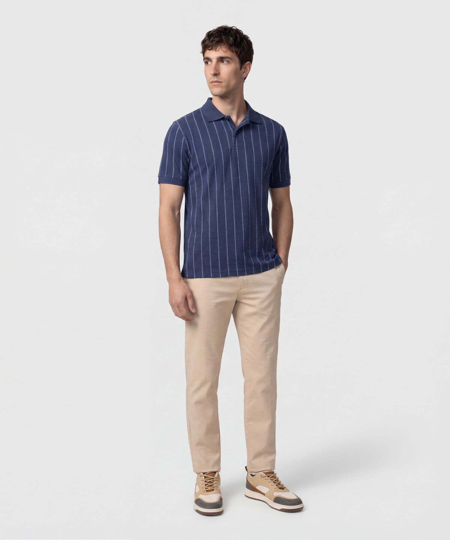 Polo Cauce Ligero azul marino para hombre, vista 2