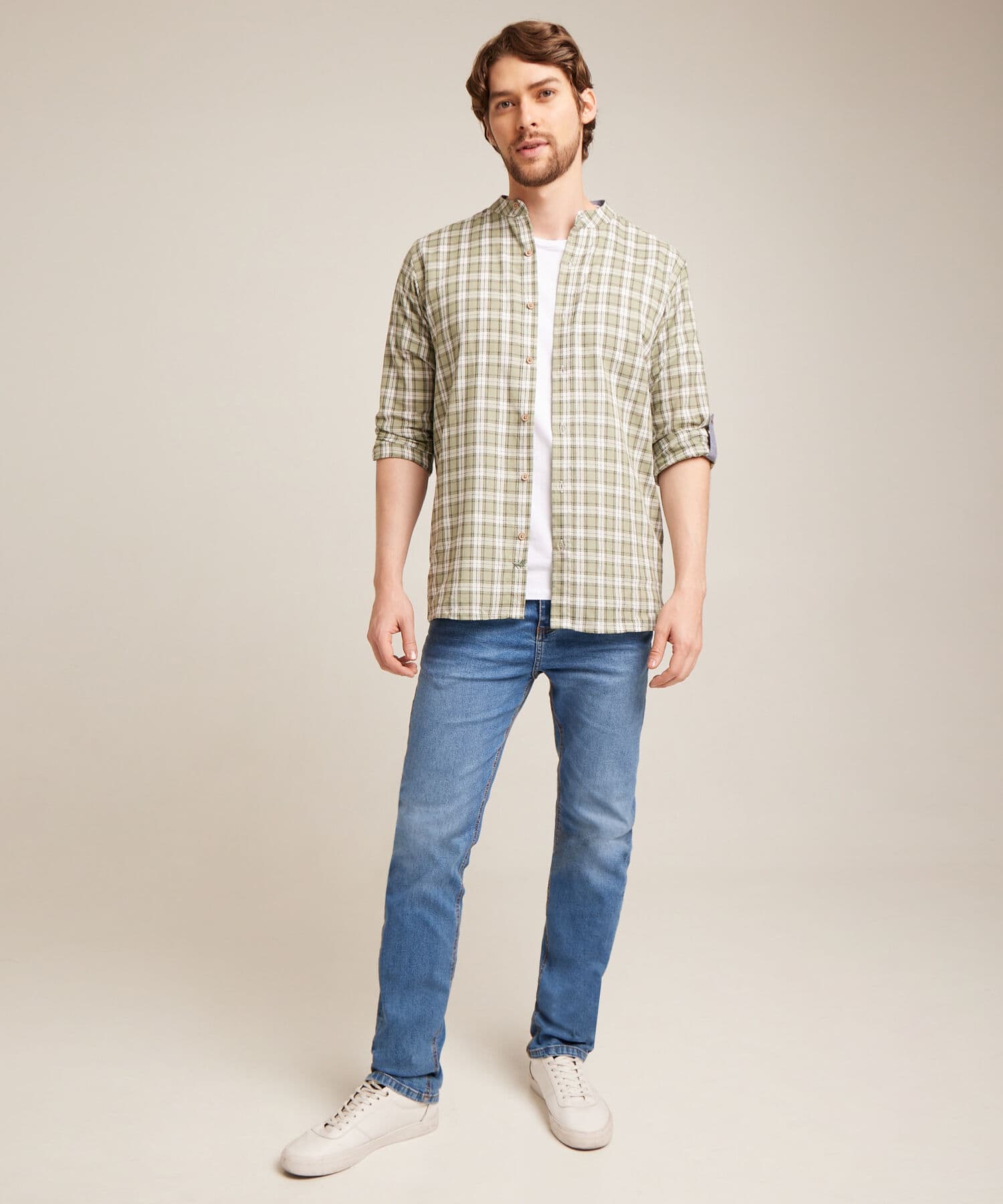 Jean Elisa Edición Lino azul marino para hombre, vista principal
