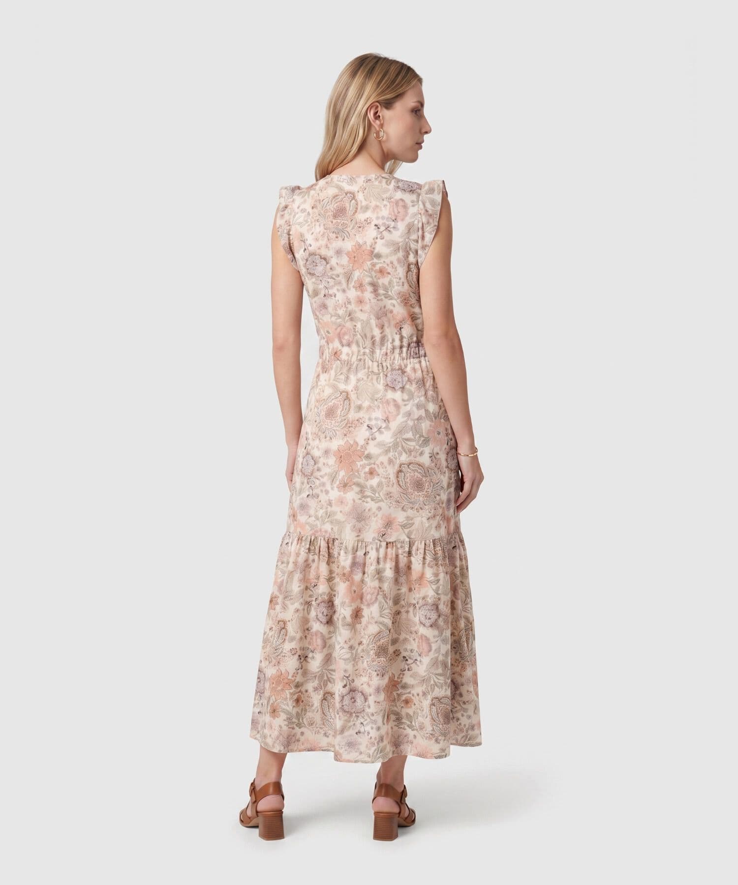 Vestido Cedro Clásico verde oliva para mujer, vista 4