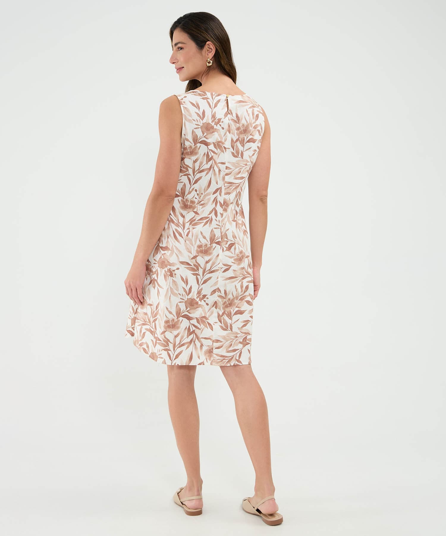Vestido Río Sastre café para mujer, vista 4