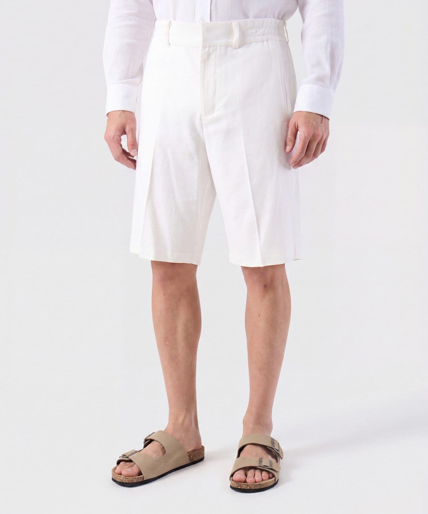 Bermuda Litoral Esencial blanco para hombre, vista principal
