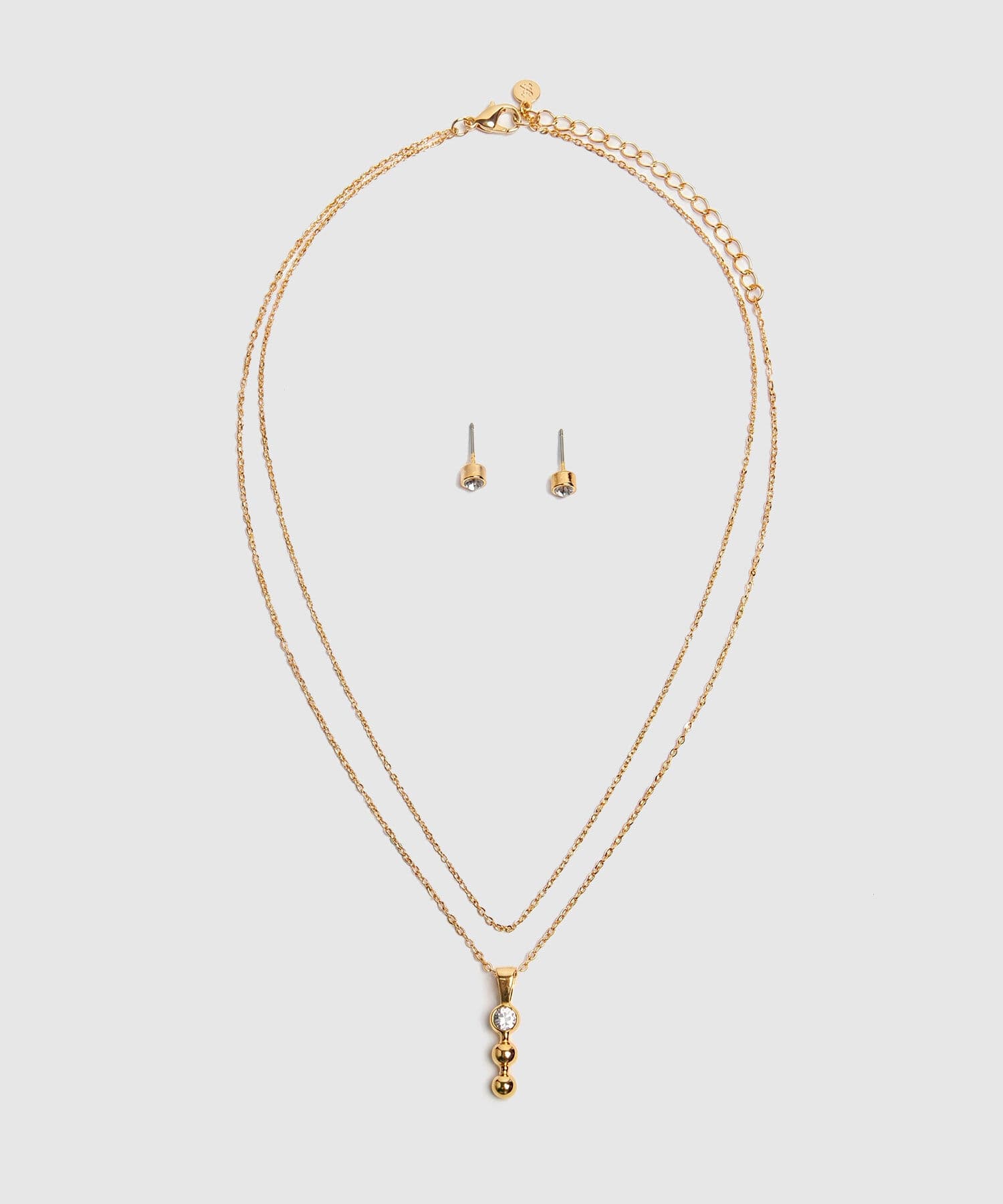 Aretes Sabana de Día dorado para mujer, vista principal