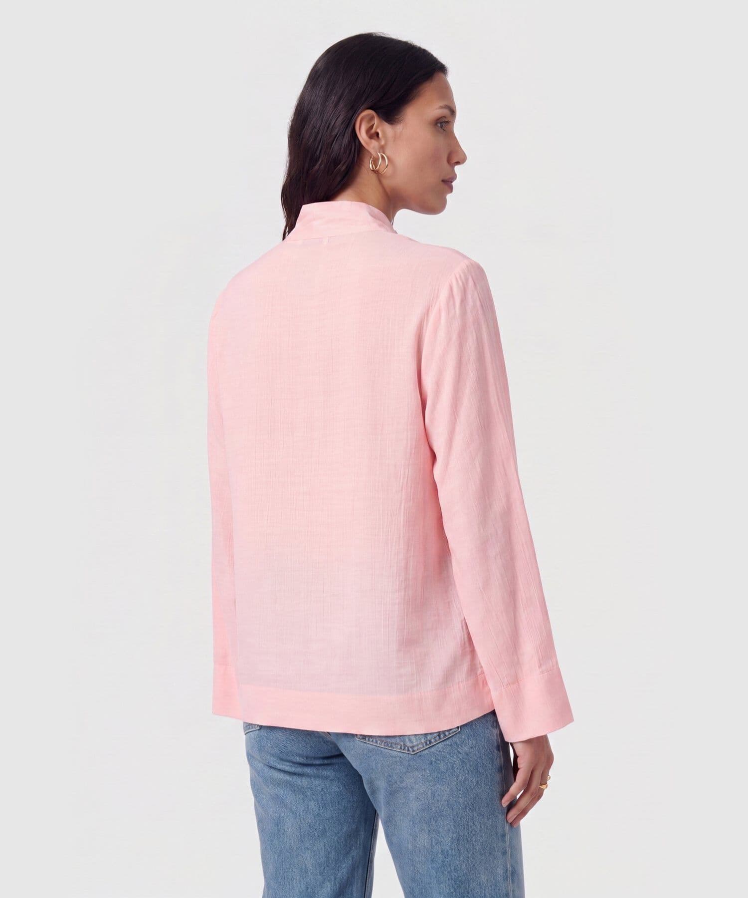 Blusa Renata Esencial rosa empolvado para mujer, vista 4