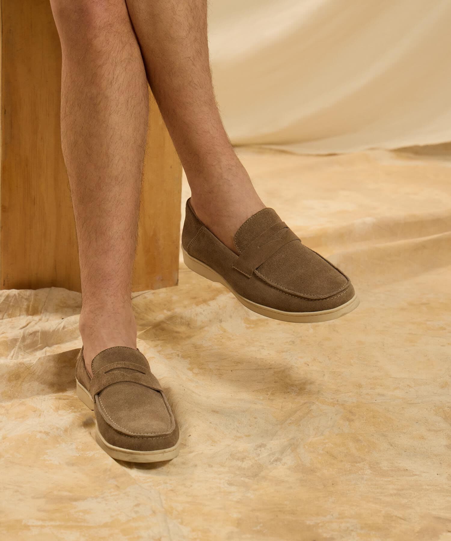 Mocasines Encanto Clásico arena para hombre, vista 2