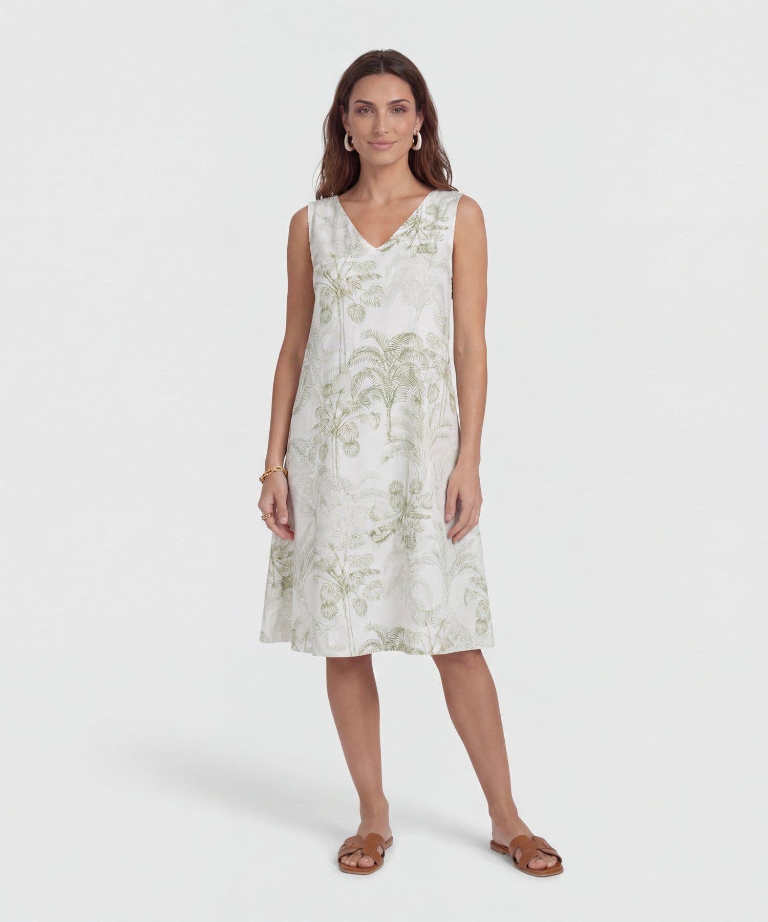 Vestido Renata Suave verde oliva para mujer, vista 2