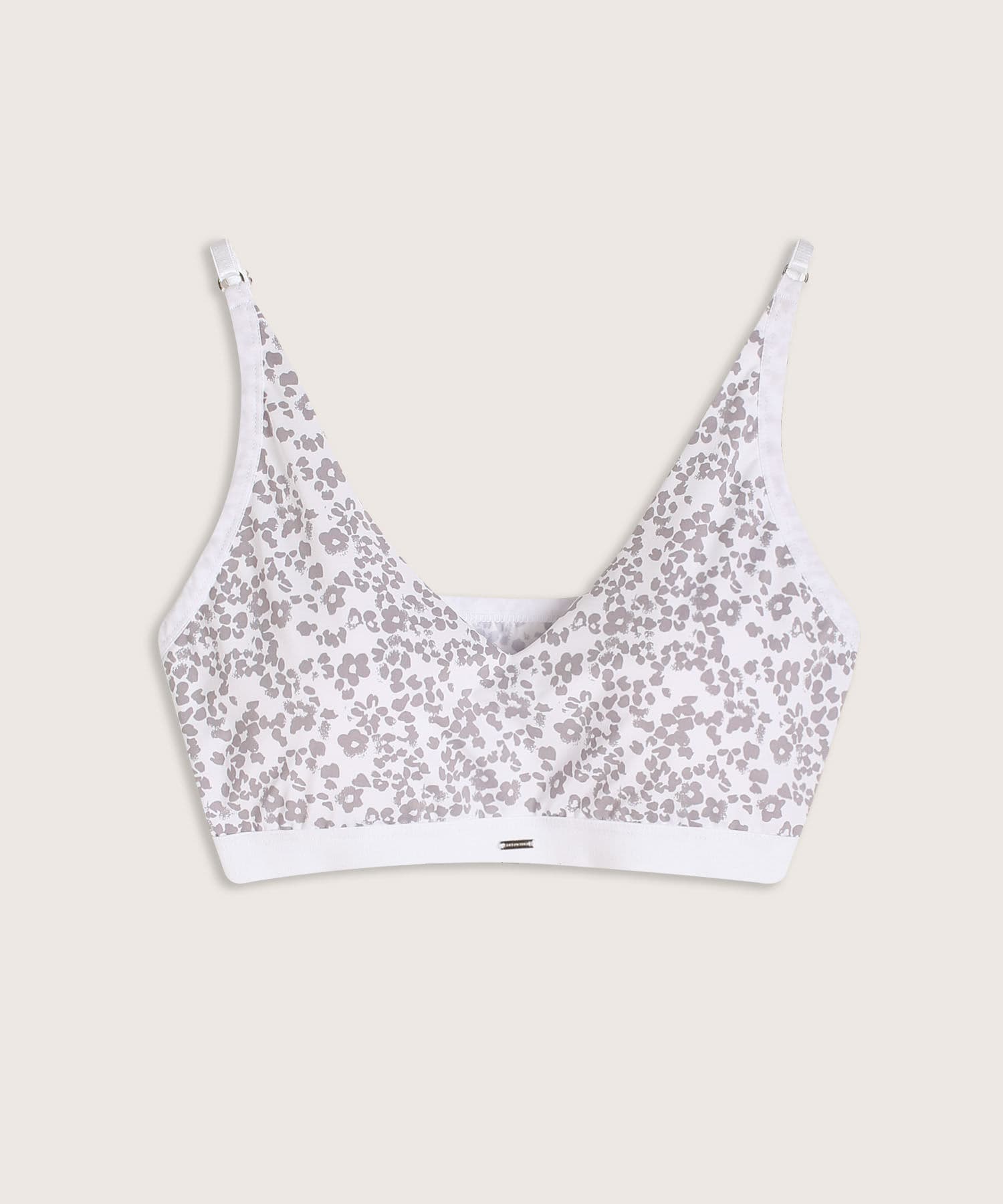 Camiseta Isadora Minimalista gris humo para mujer, vista principal