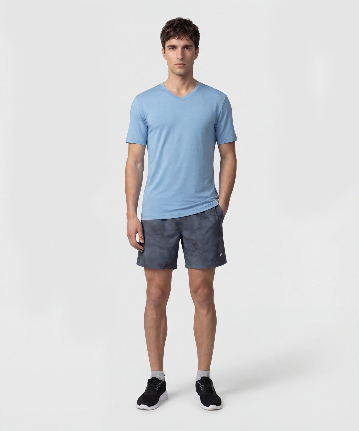 Bermuda Carmín Fluido gris humo para hombre, vista 2