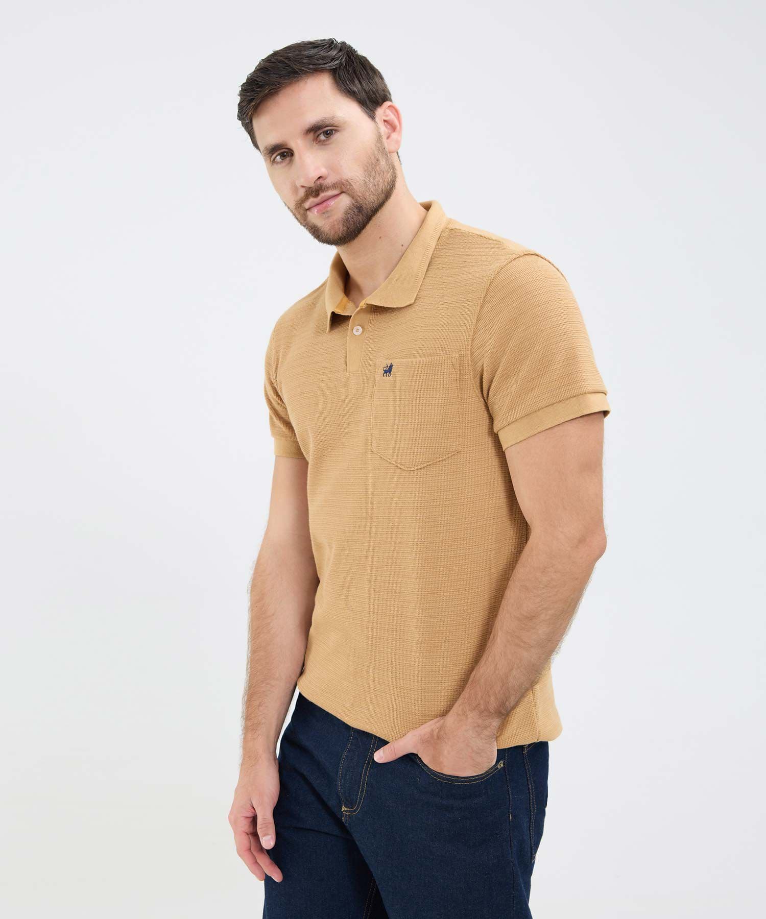 Polo Marea Minimalista arena para hombre, vista principal