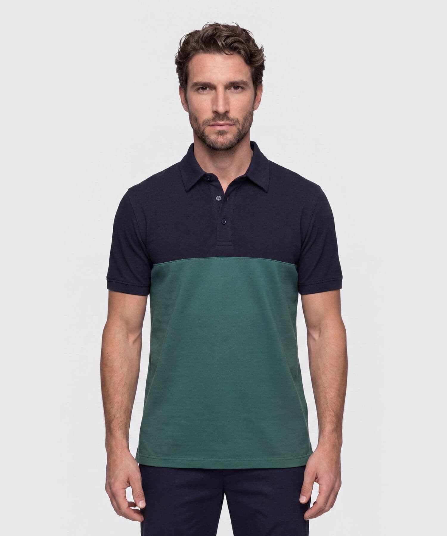 Polo Tierra Edición Lino azul marino para hombre, vista principal