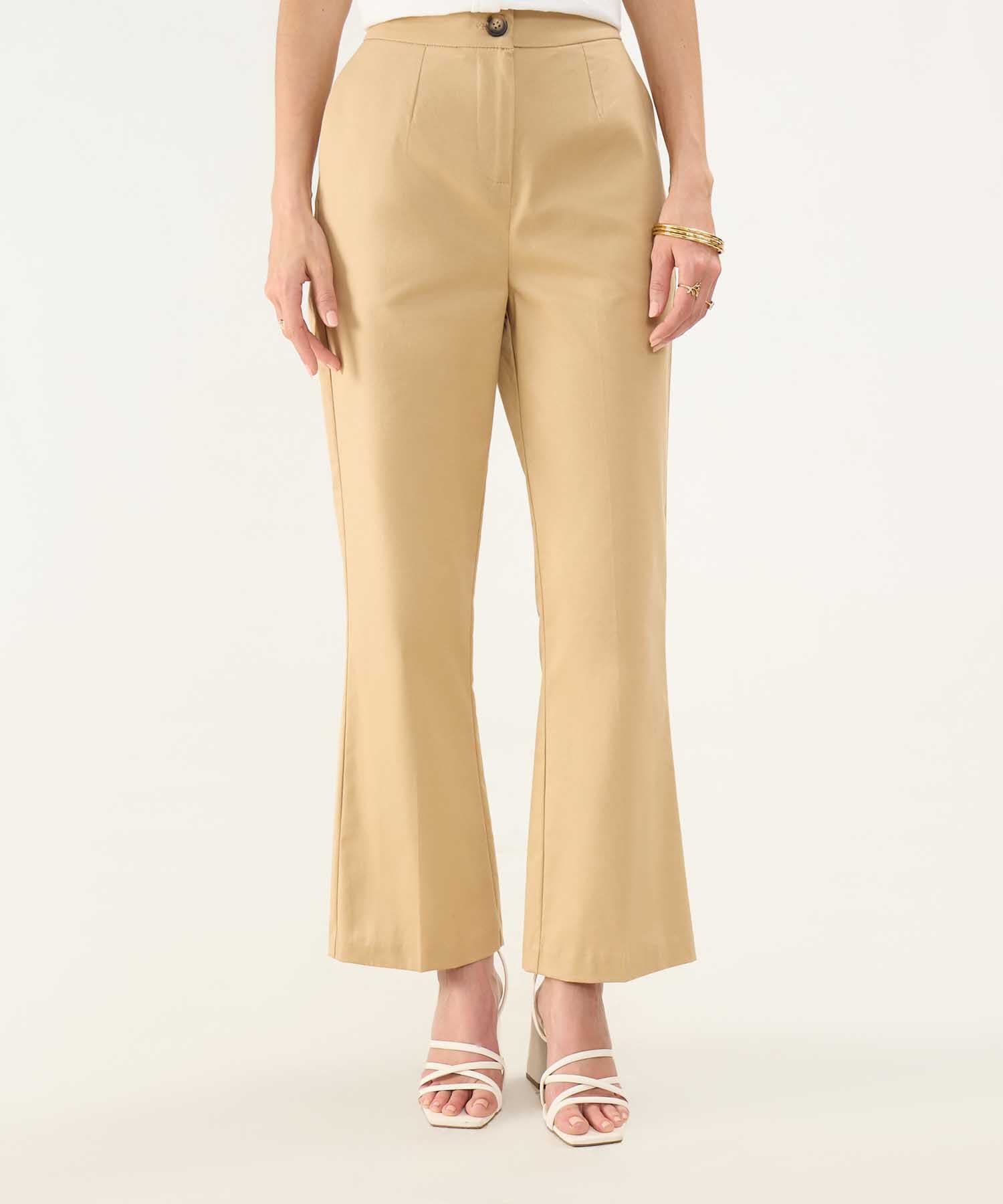 Pantalón Dorada Fluido café para mujer, vista principal