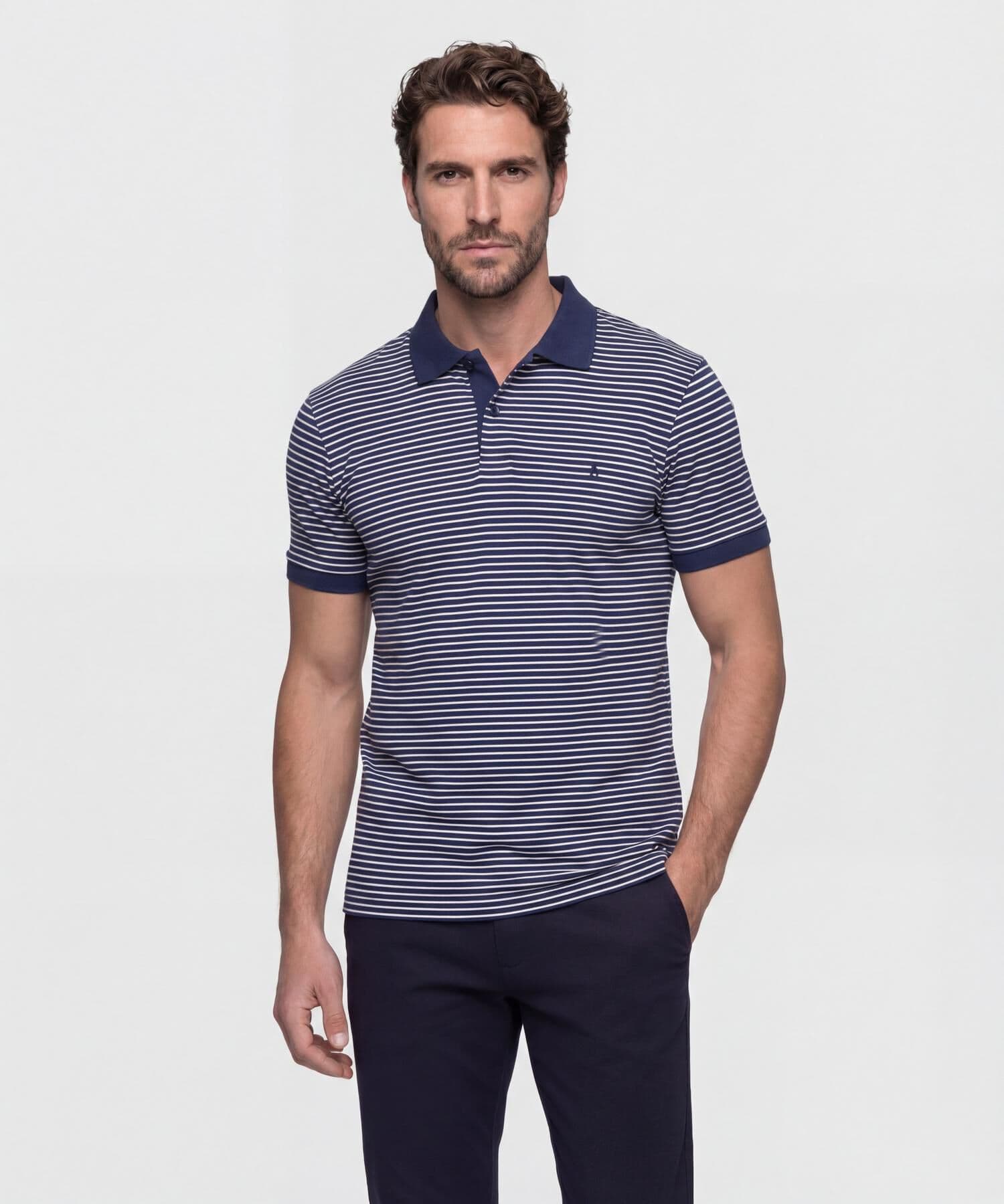 Polo Guayacán Contemporáneo azul marino para hombre, vista principal