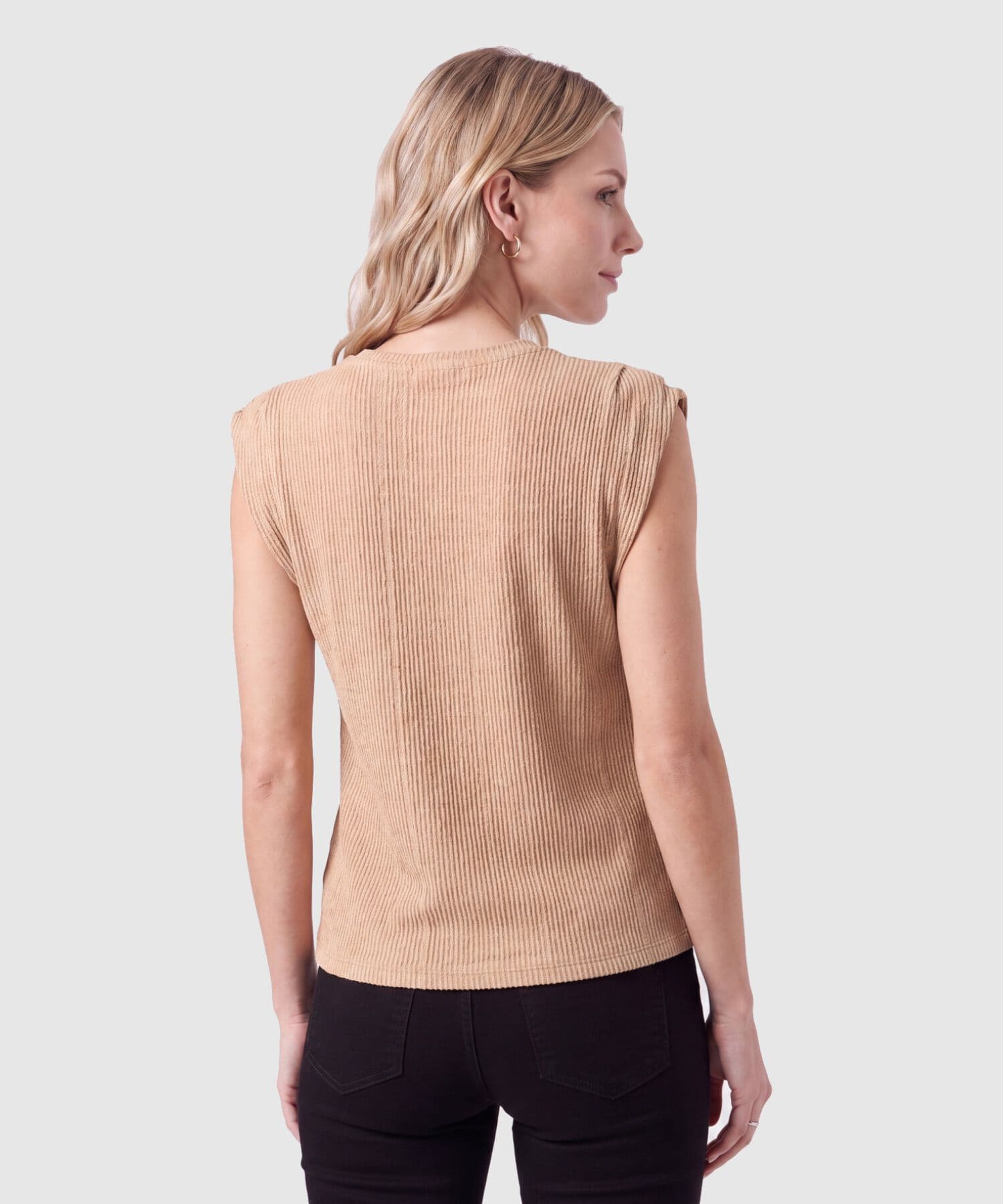 Camiseta Marfil de Ciudad café para mujer, vista 4