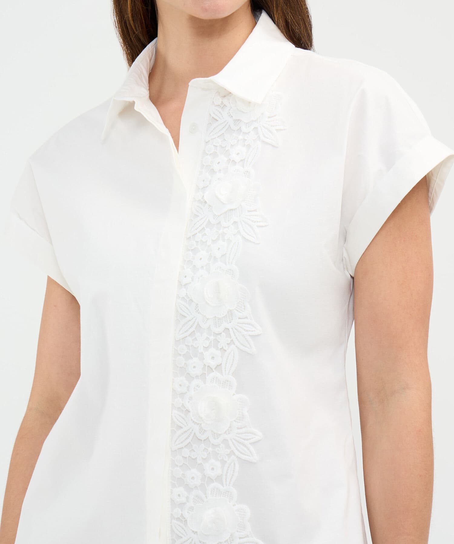 Camisa Coral Relajado azul marino para mujer, vista 3