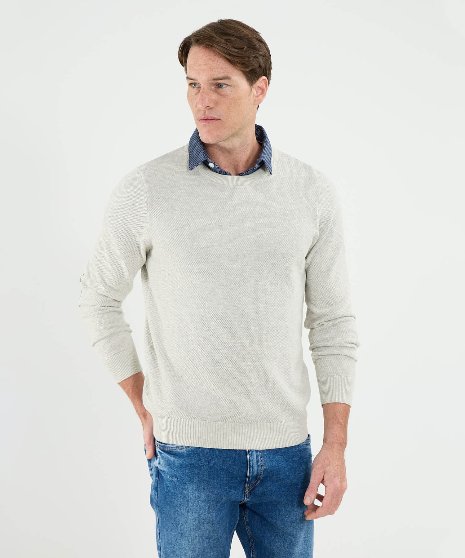 Buzo Dorada Fluido arena para hombre, vista principal