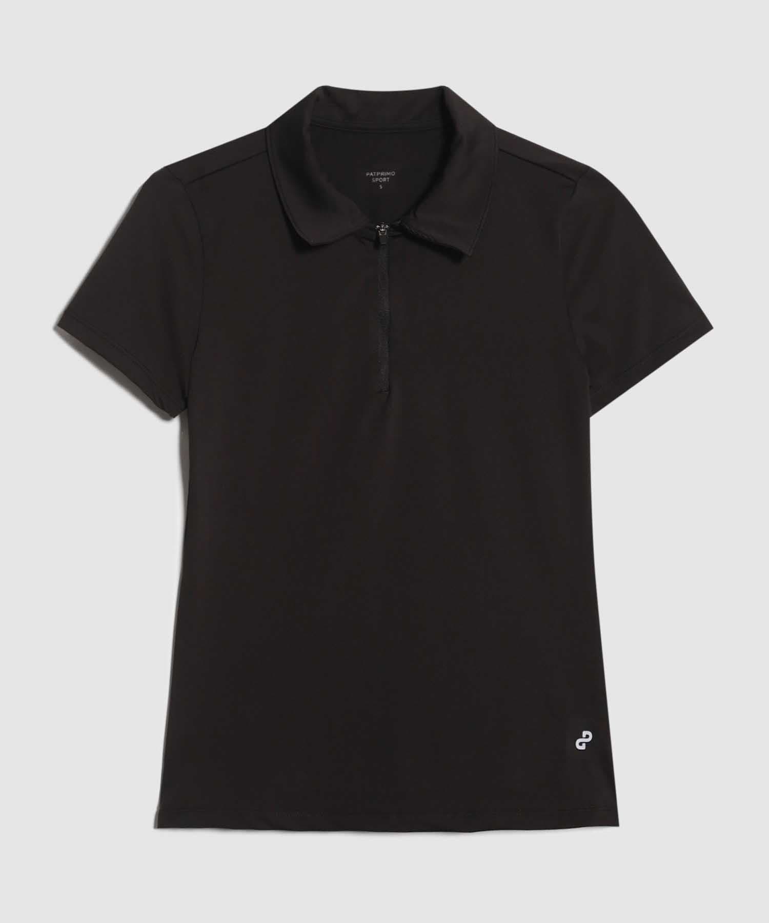Polo Solana Relajado negro para mujer, vista 5