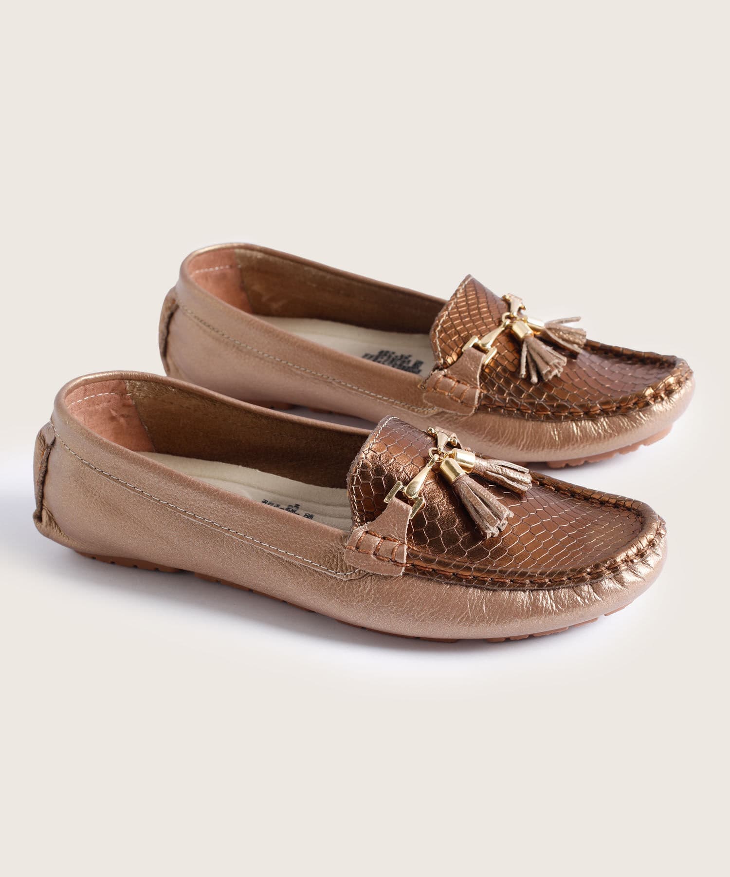 Mocasines Guayacán Minimalista café para mujer, vista principal