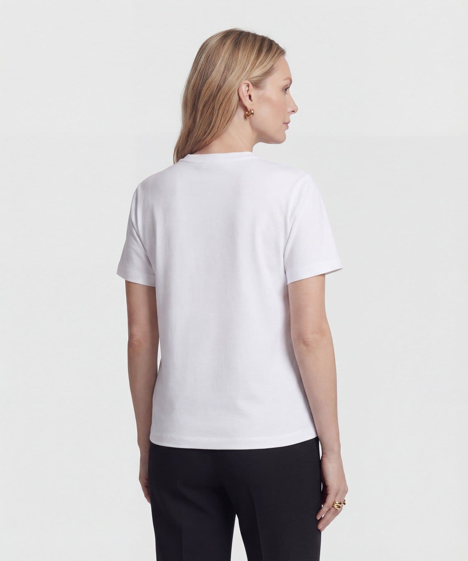 Camiseta Bahía de Ciudad blanco para mujer, vista 4