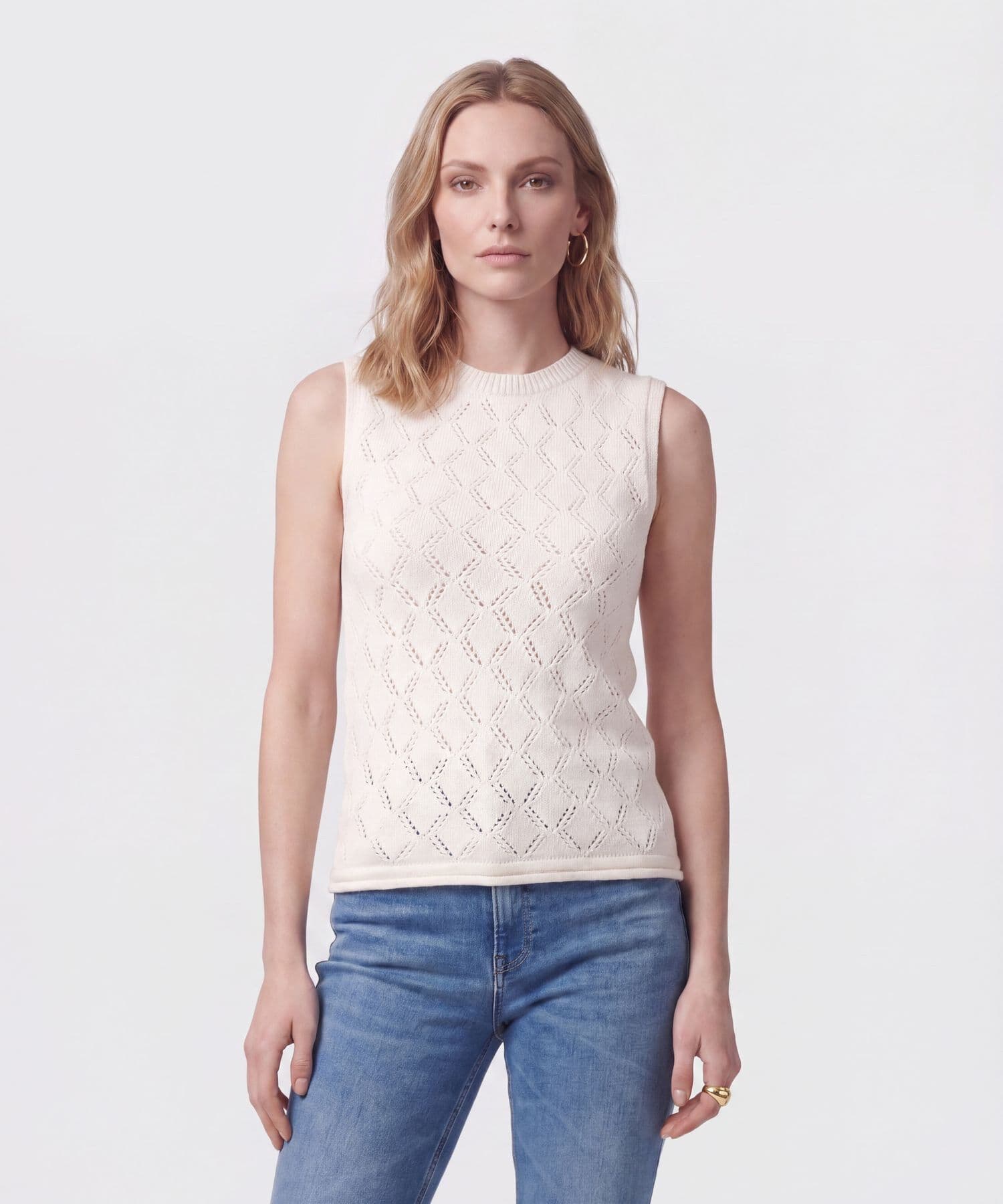 Camiseta Sabana Relajado arena para mujer, vista principal
