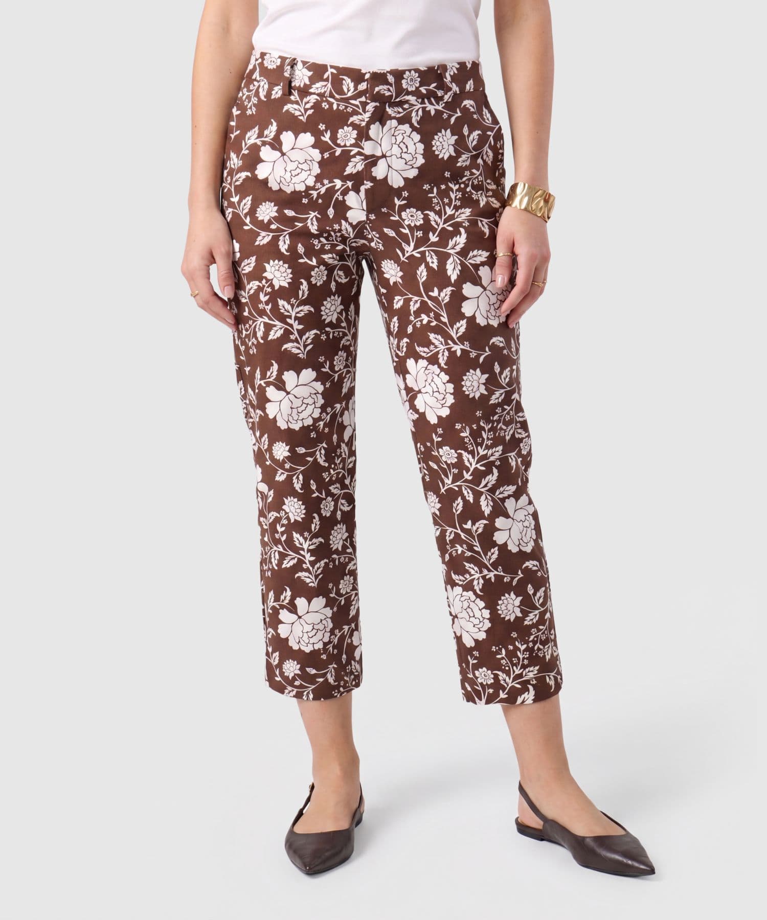 Pantalón Valle de Noche café para mujer, vista principal