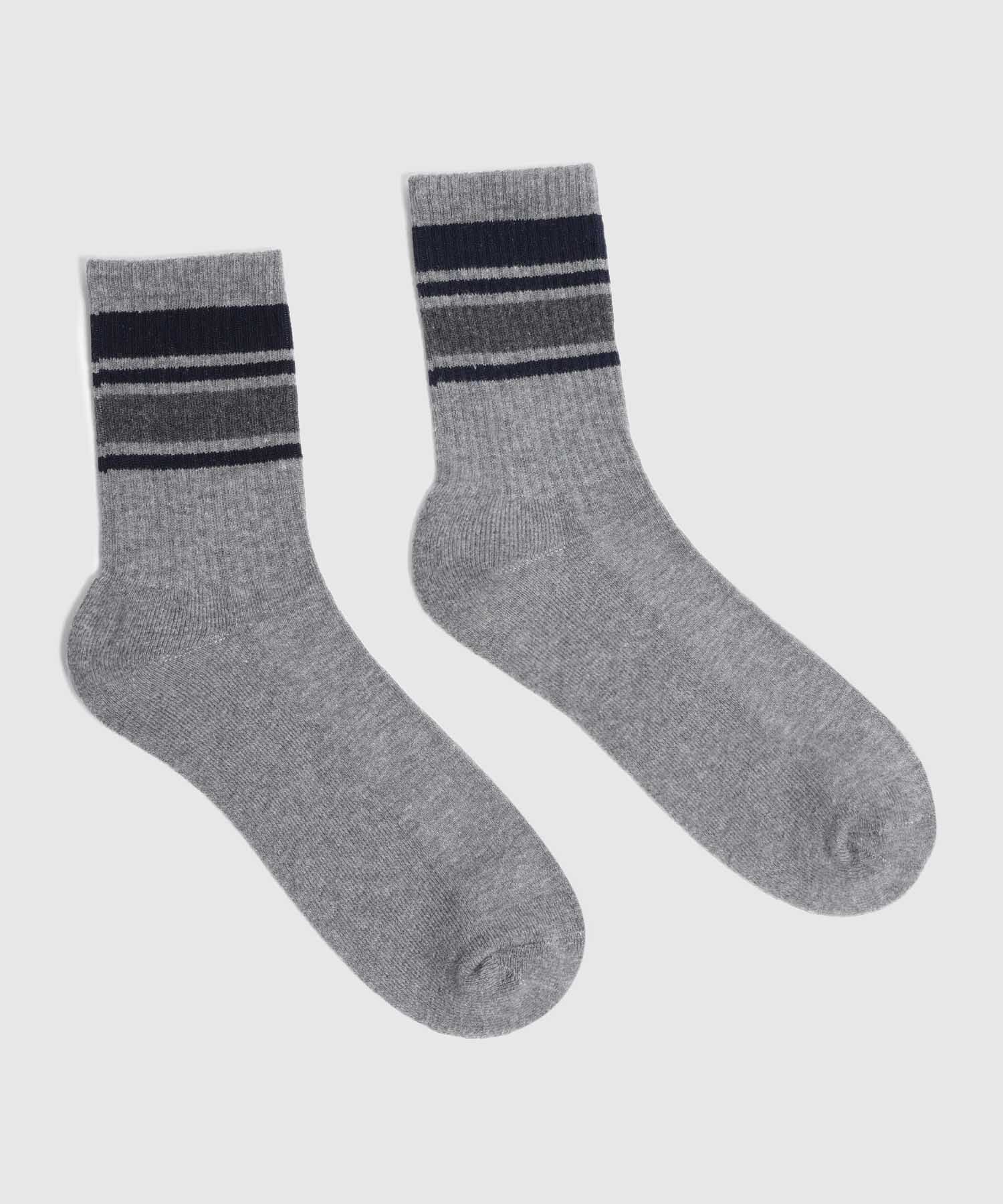 Medias Horizonte Clásico gris humo para hombre, vista principal
