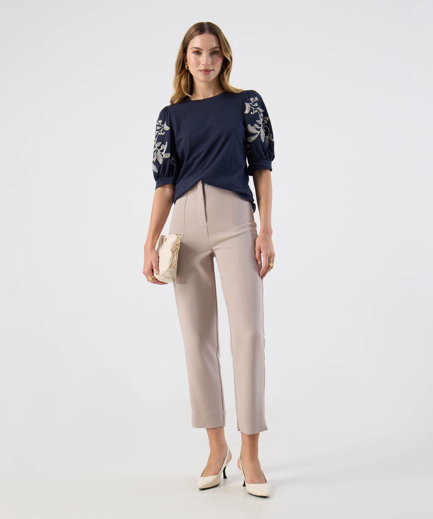 Pantalón Salina de Noche arena para mujer, vista 2