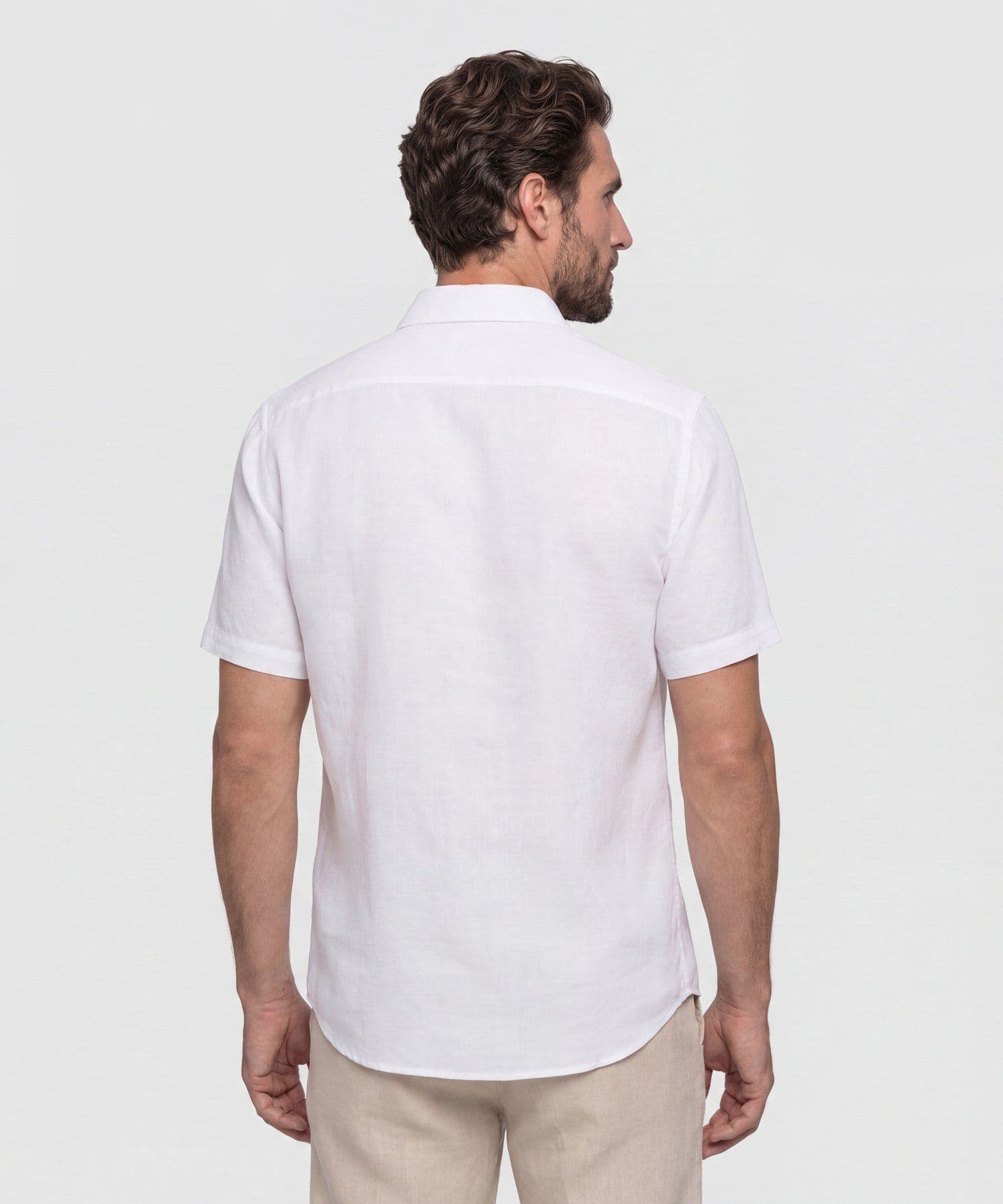Camisa Cobalto Texturizado blanco para hombre, vista 4