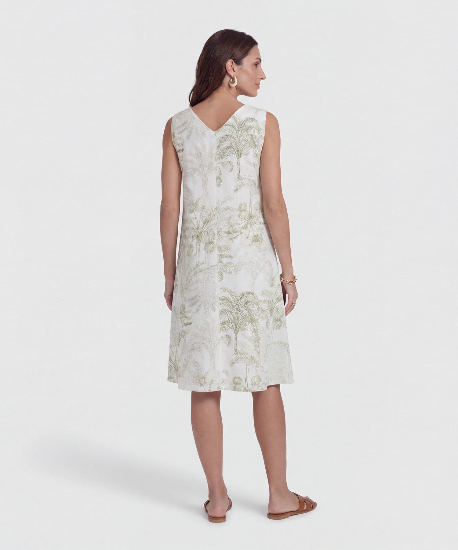 Vestido Renata Suave verde oliva para mujer, vista 4