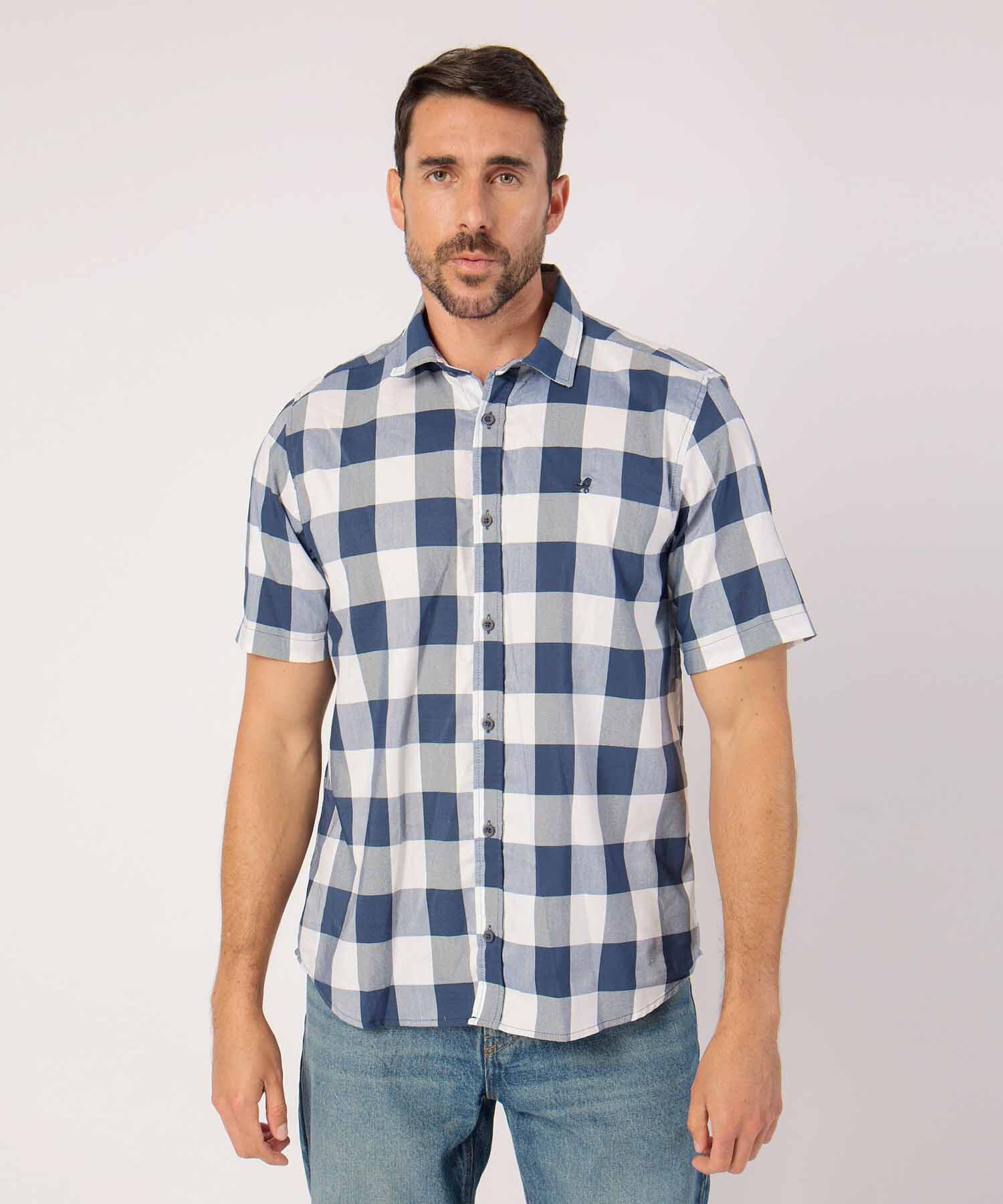 Camisa Isadora Suave azul marino para hombre, vista principal