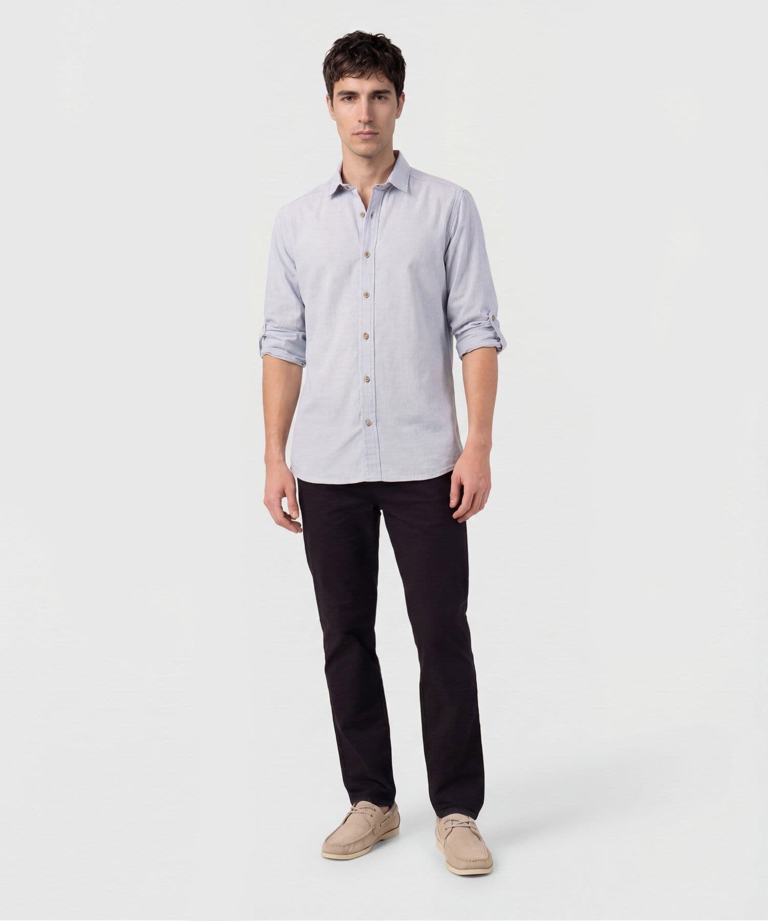Camisa Flora Ligero azul marino para hombre, vista 2