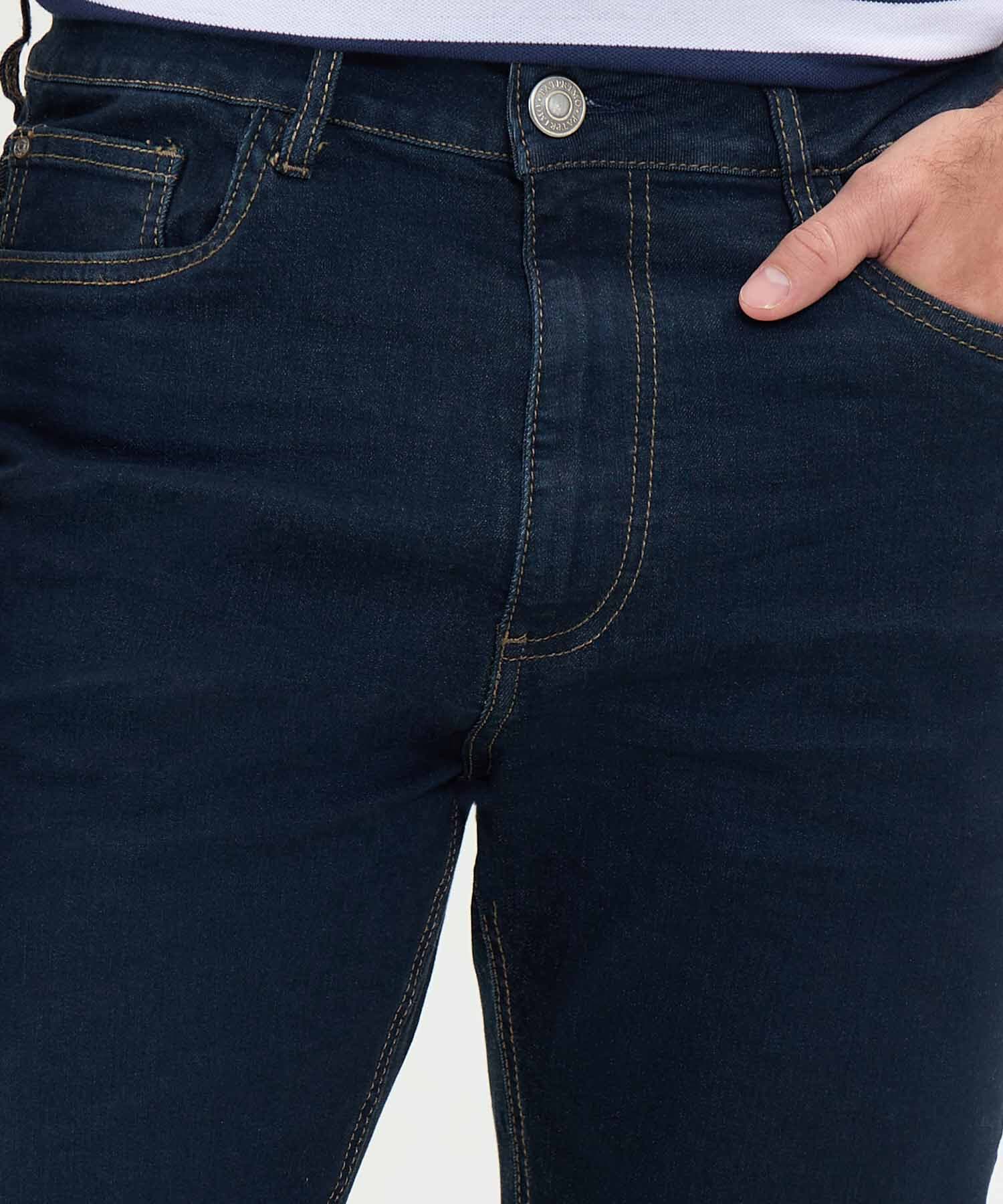 Jean Andina Texturizado azul marino para hombre, vista 3
