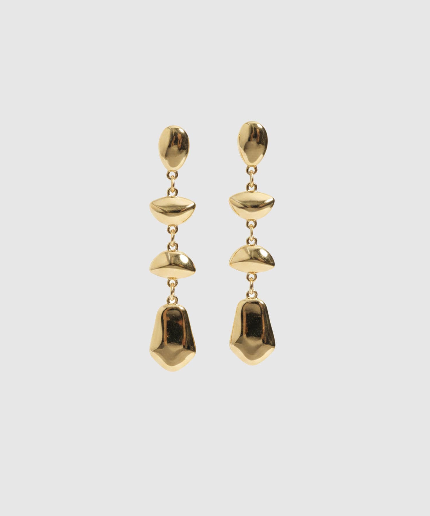 Aretes Elisa Edición Lino dorado para mujer, vista principal