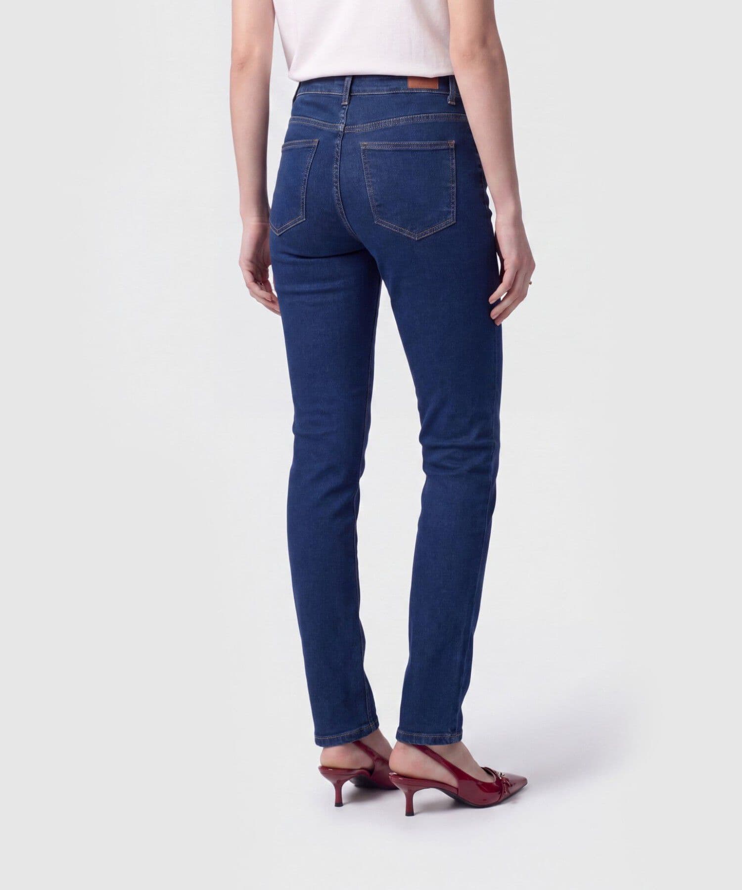 Jean Horizonte Fluido azul marino para mujer, vista 4