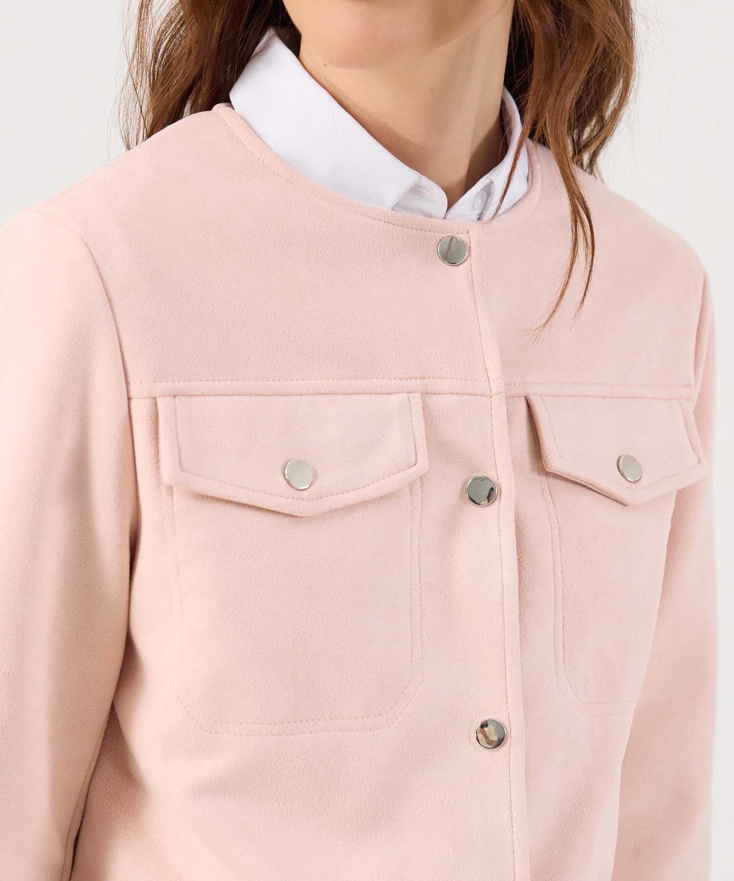 Chaqueta Cedro Edición Lino rosa empolvado para mujer, vista 3