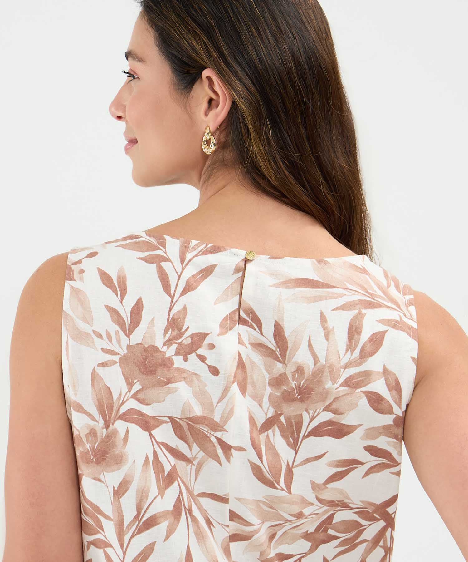 Vestido Río Sastre café para mujer, vista 5