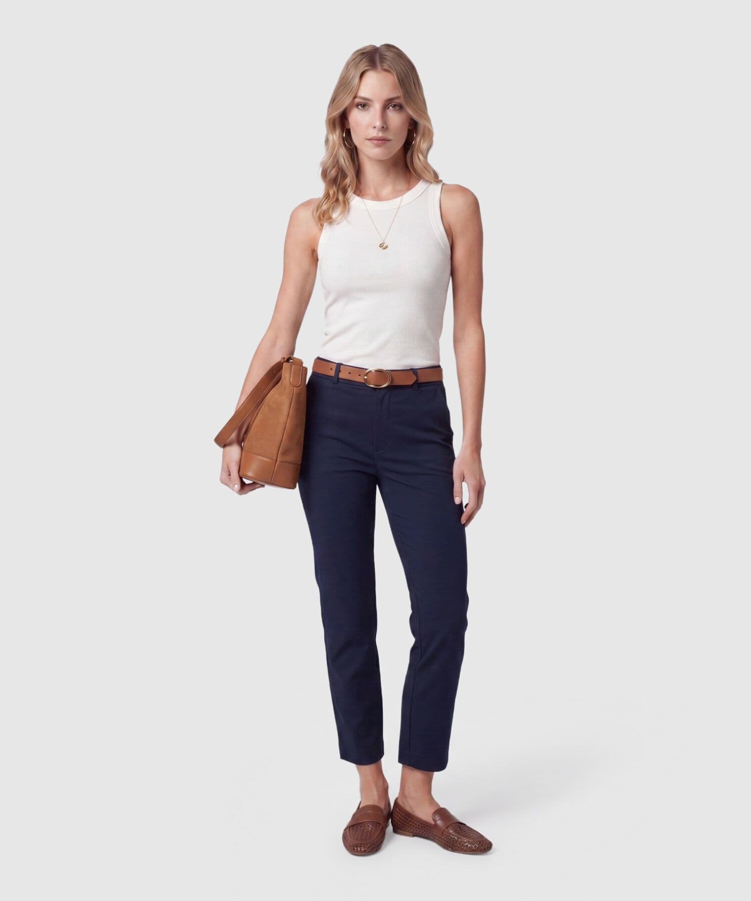 Pantalón Candelaria de Viaje azul marino para mujer, vista 2