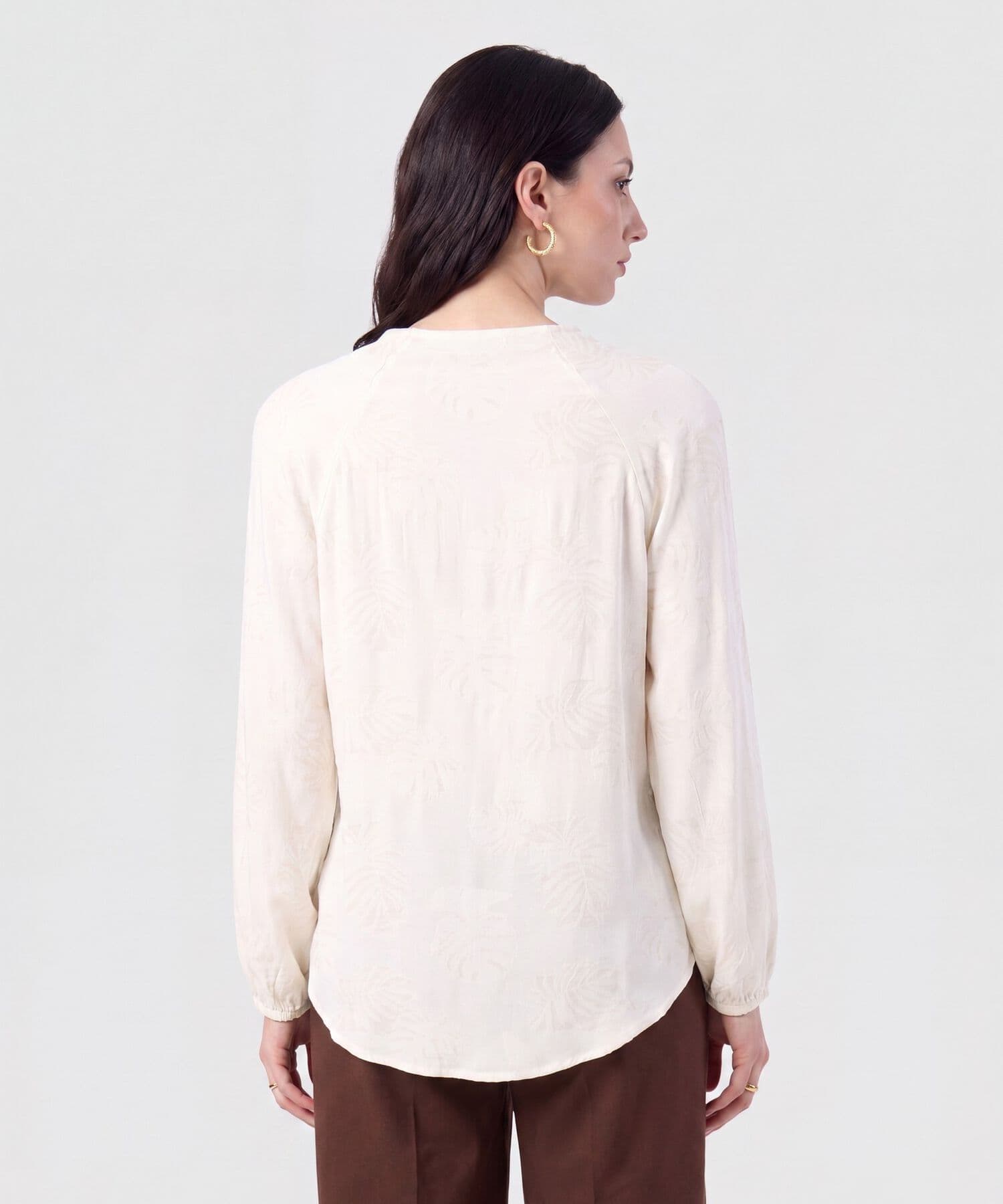 Blusa Horizonte Sastre arena para mujer, vista 4