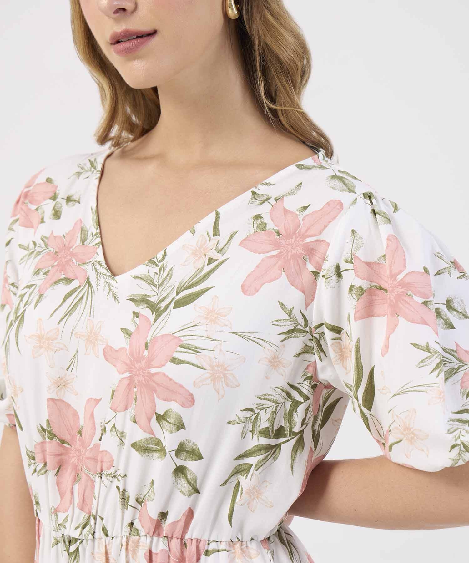 Vestido Granada Urbano rosa empolvado para mujer, vista 3