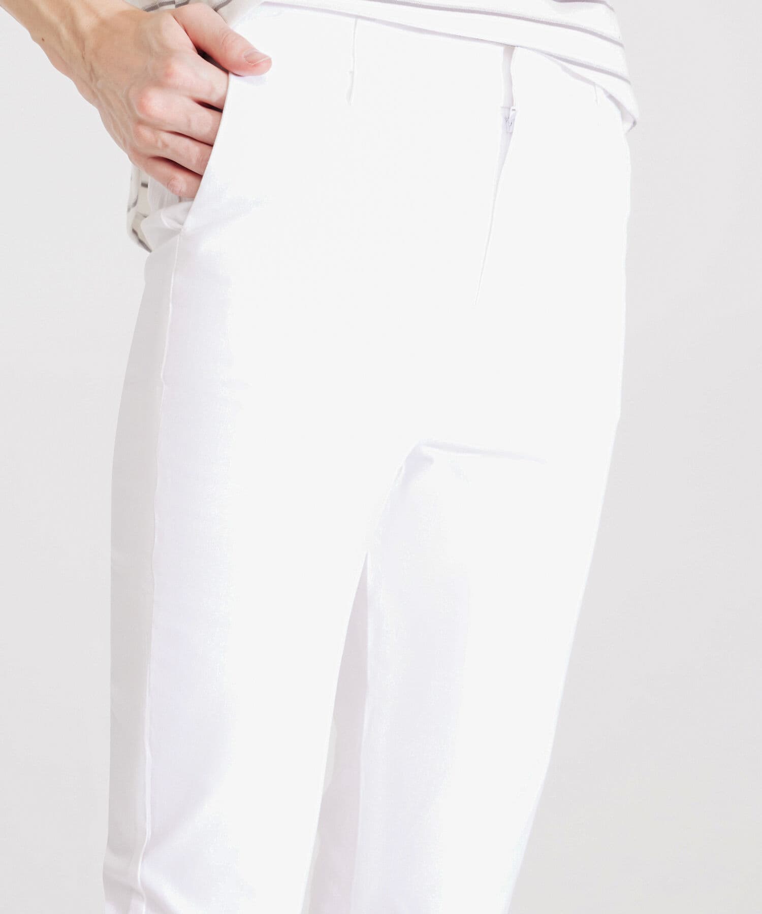 Pantalón Valentina Texturizado blanco para mujer, vista 3