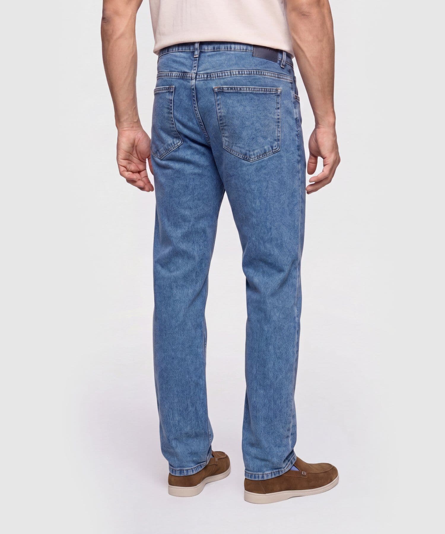 Jean Candelaria Suave azul marino para hombre, vista 6