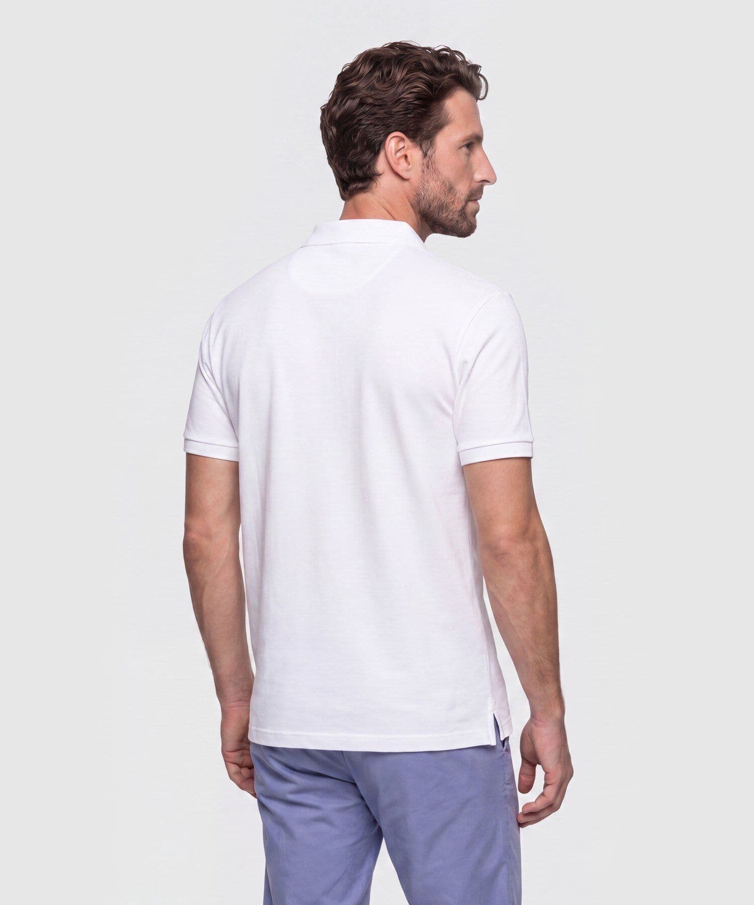 Polo Palma Natural blanco para hombre, vista 4