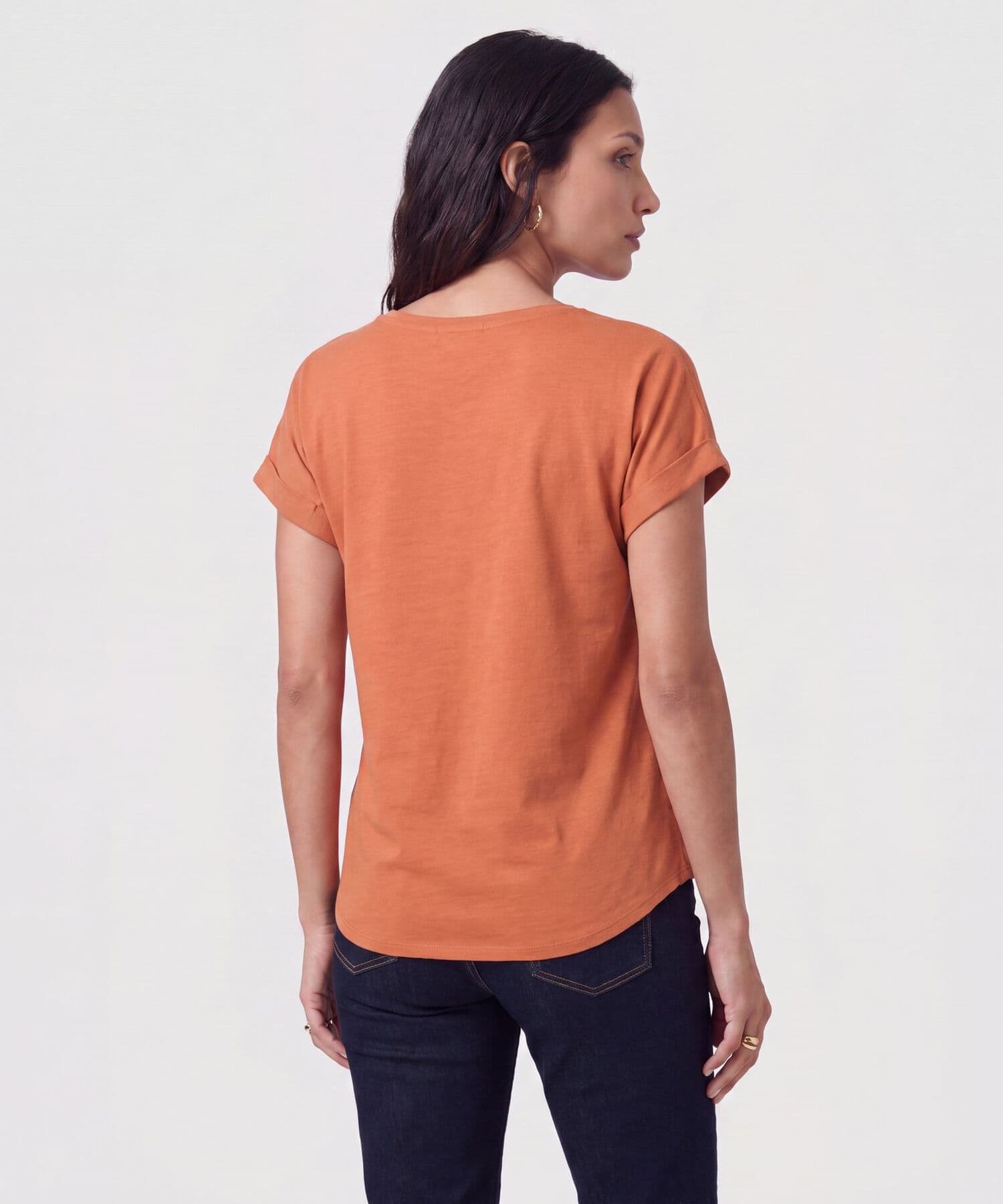 Blusa Ámbar Sastre naranja para mujer, vista 4