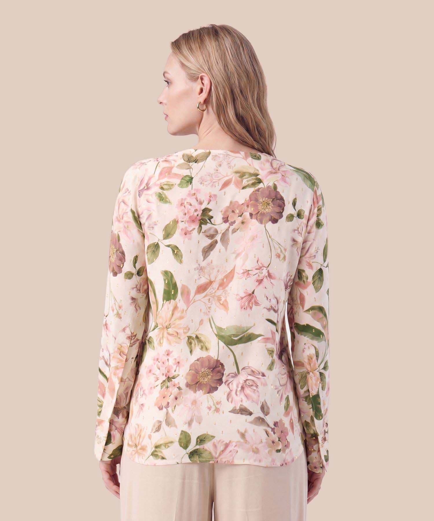 Blusa Laguna Suave rosa empolvado para mujer, vista 4
