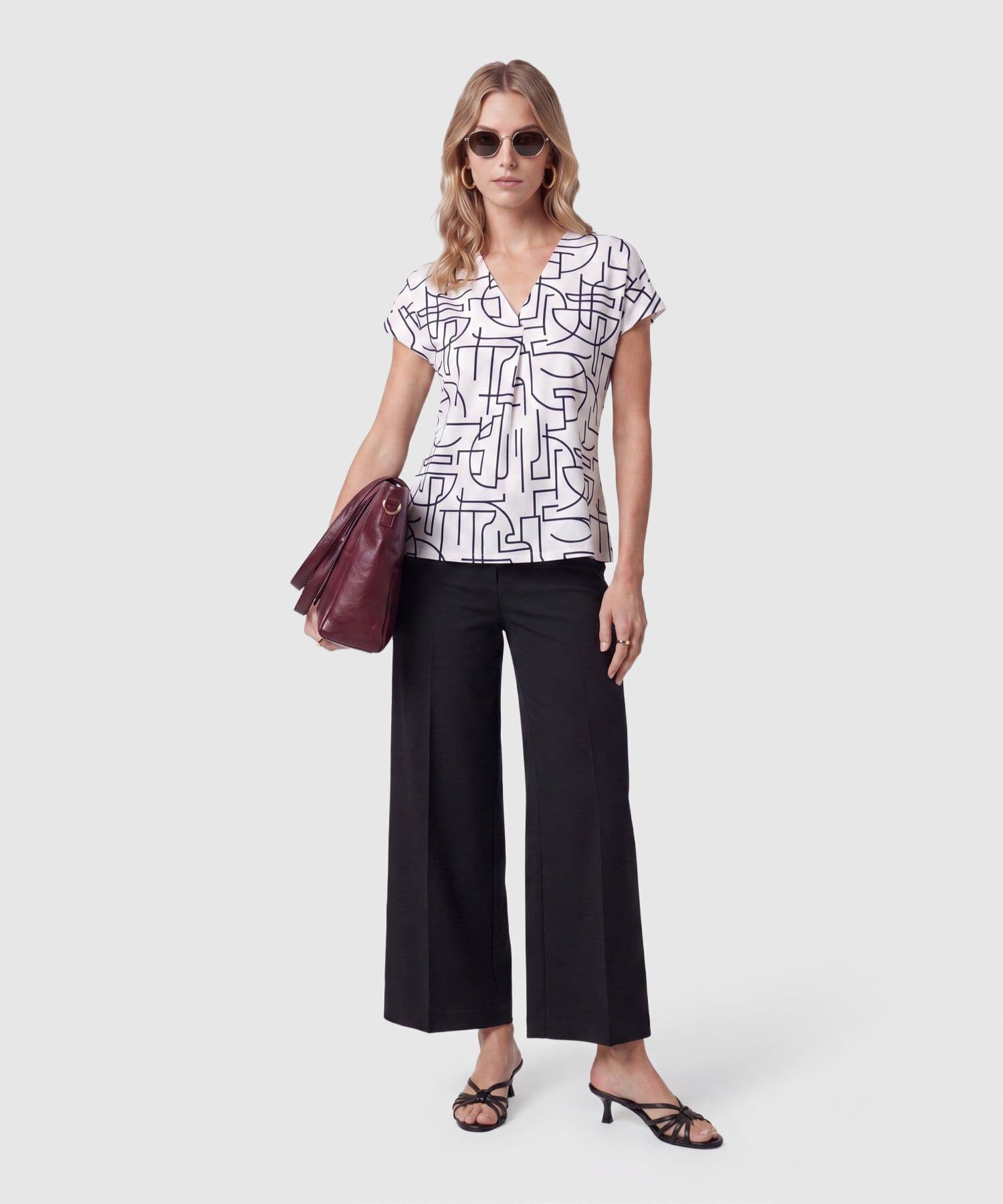 Pantalón Encanto Sastre negro para mujer, vista 2