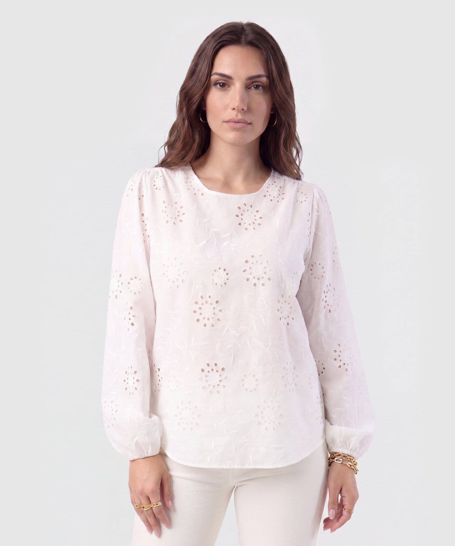 Blusa Solana de Día blanco para mujer, vista principal