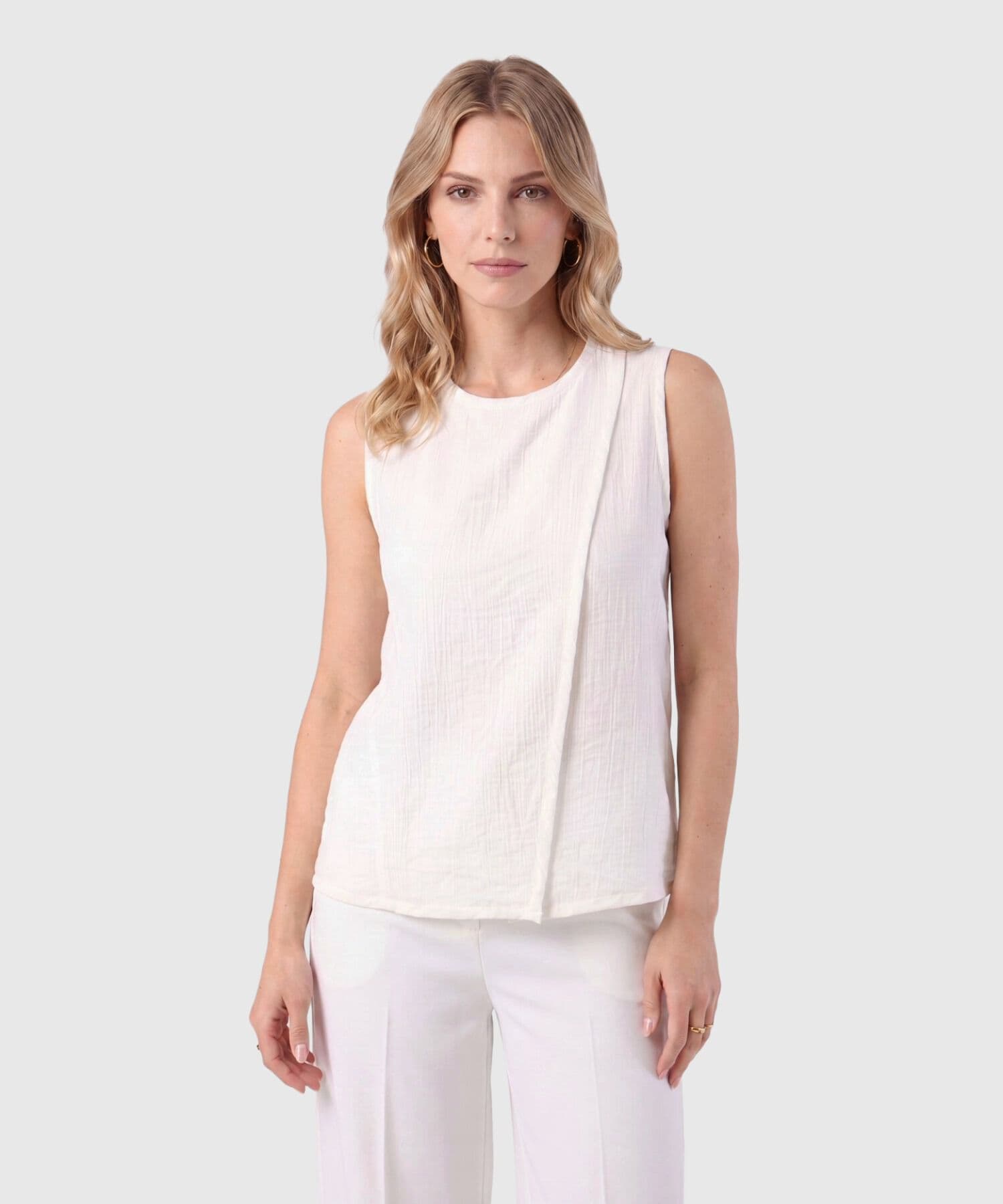 Blusa Tierra de Ciudad blanco para mujer, vista principal