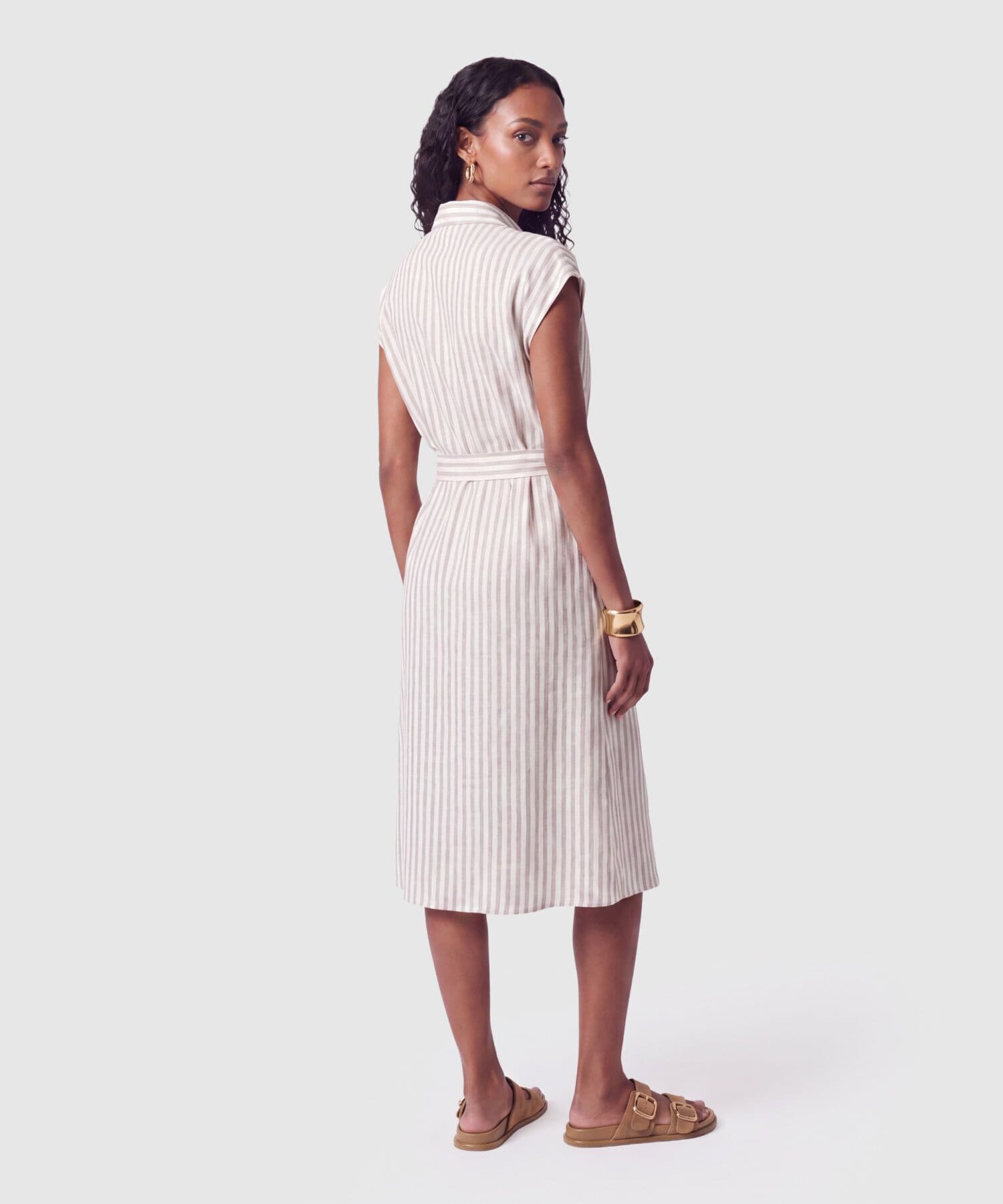 Cinturón Valentina Contemporáneo café para mujer, vista 4