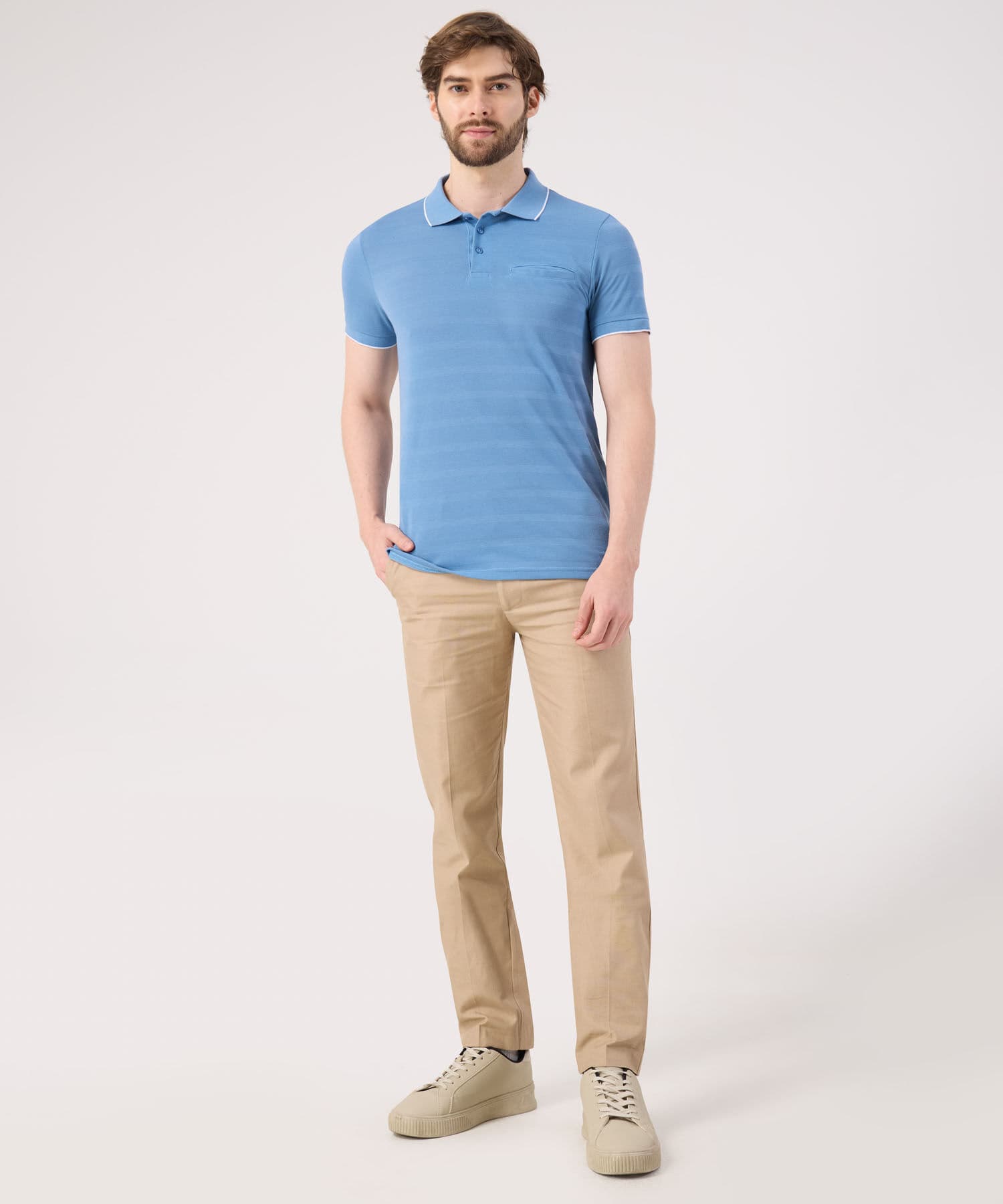 Polo Isadora Edición Índigo azul marino para hombre, vista 4