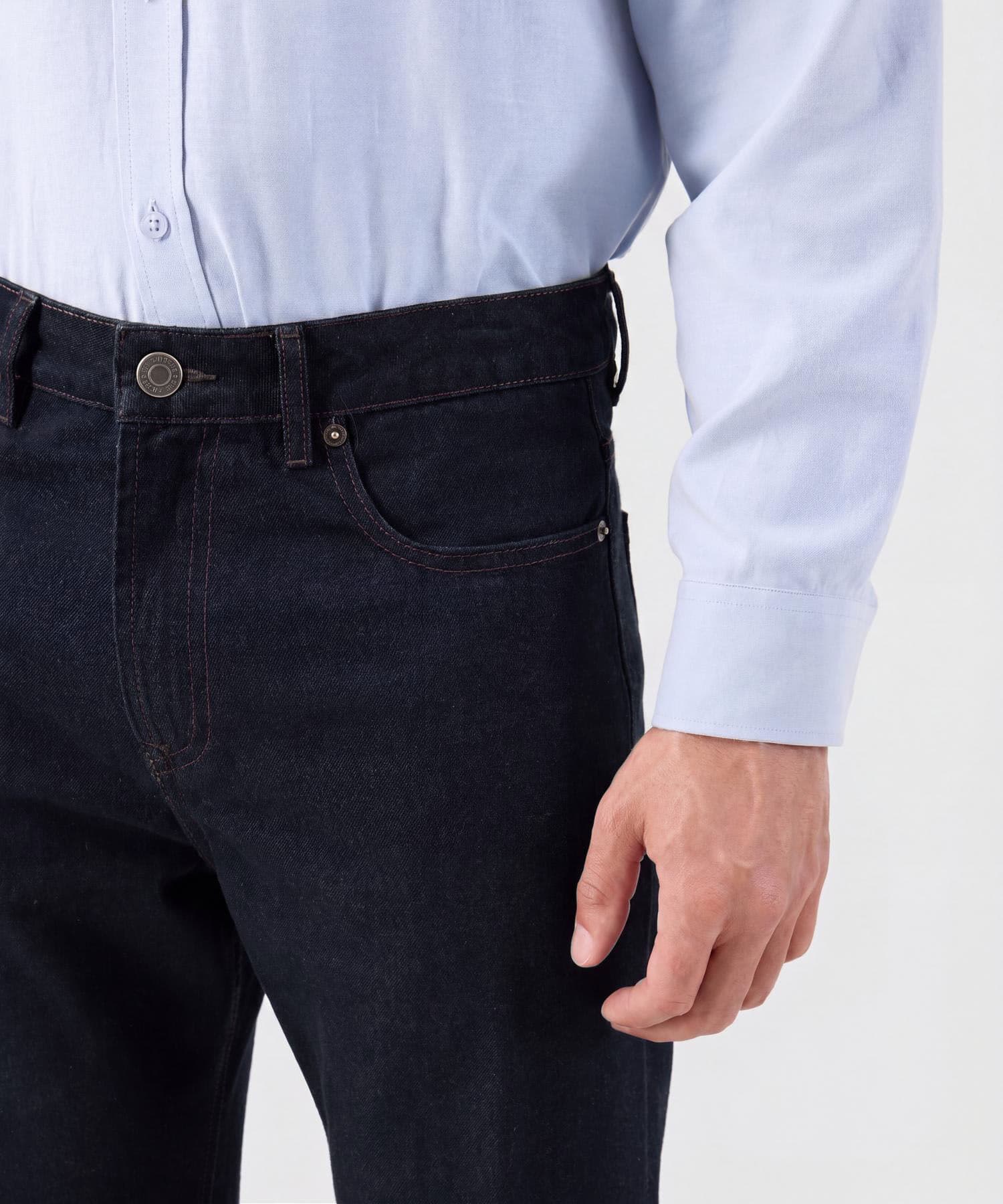 Jean Granada Relajado azul marino para hombre, vista 5