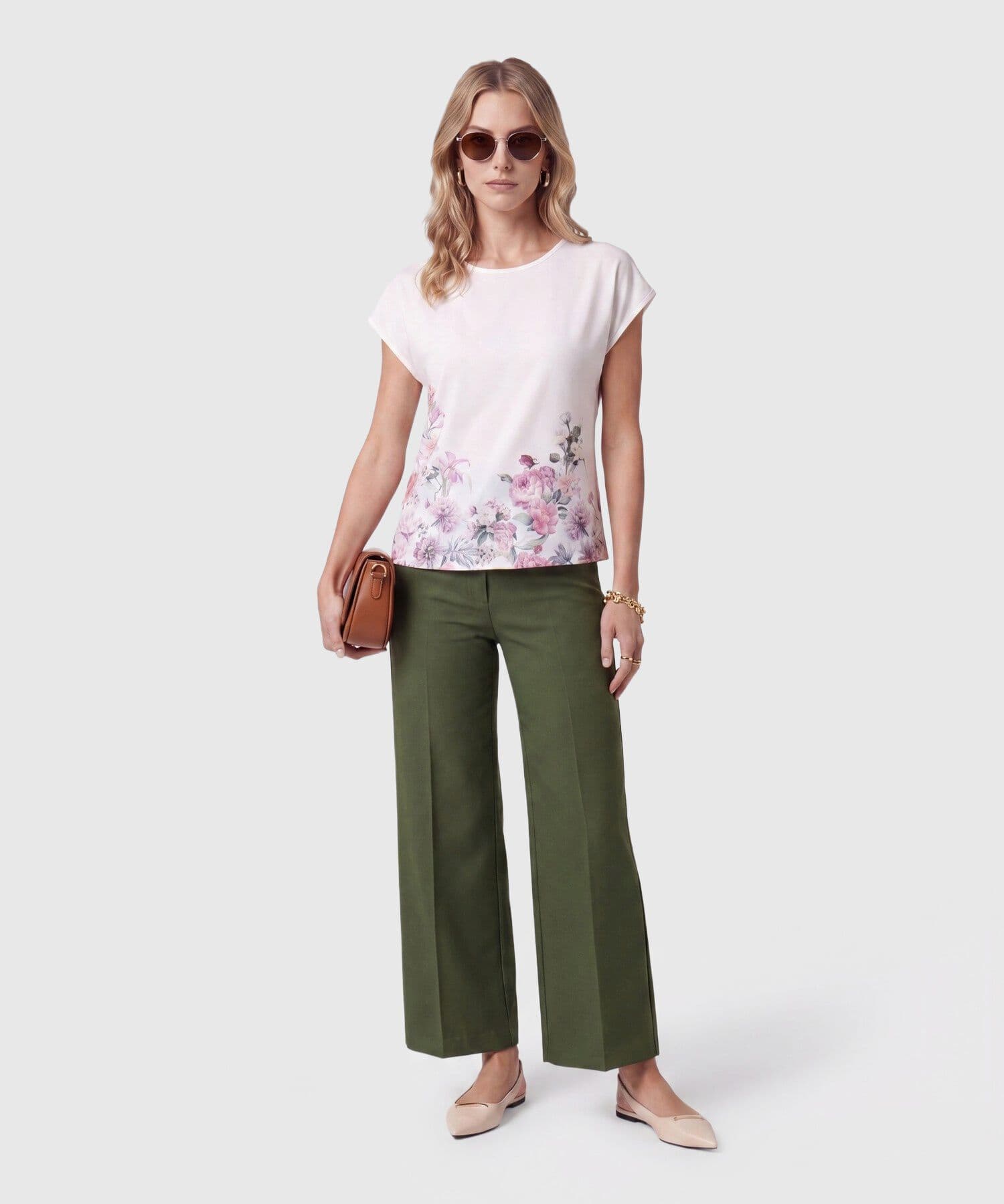 Blusa Valentina Texturizado blanco para mujer, vista 2